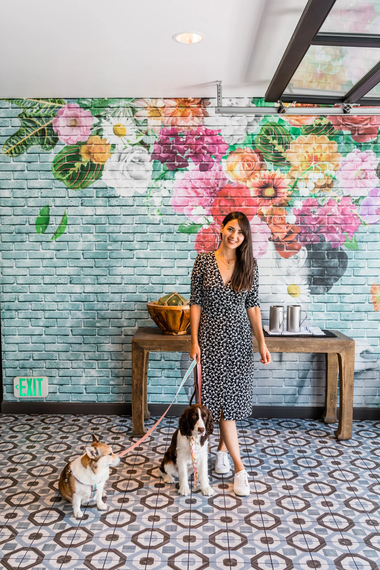 A gorgeous Mural at the Pacific Hideaway inside the Kimpton