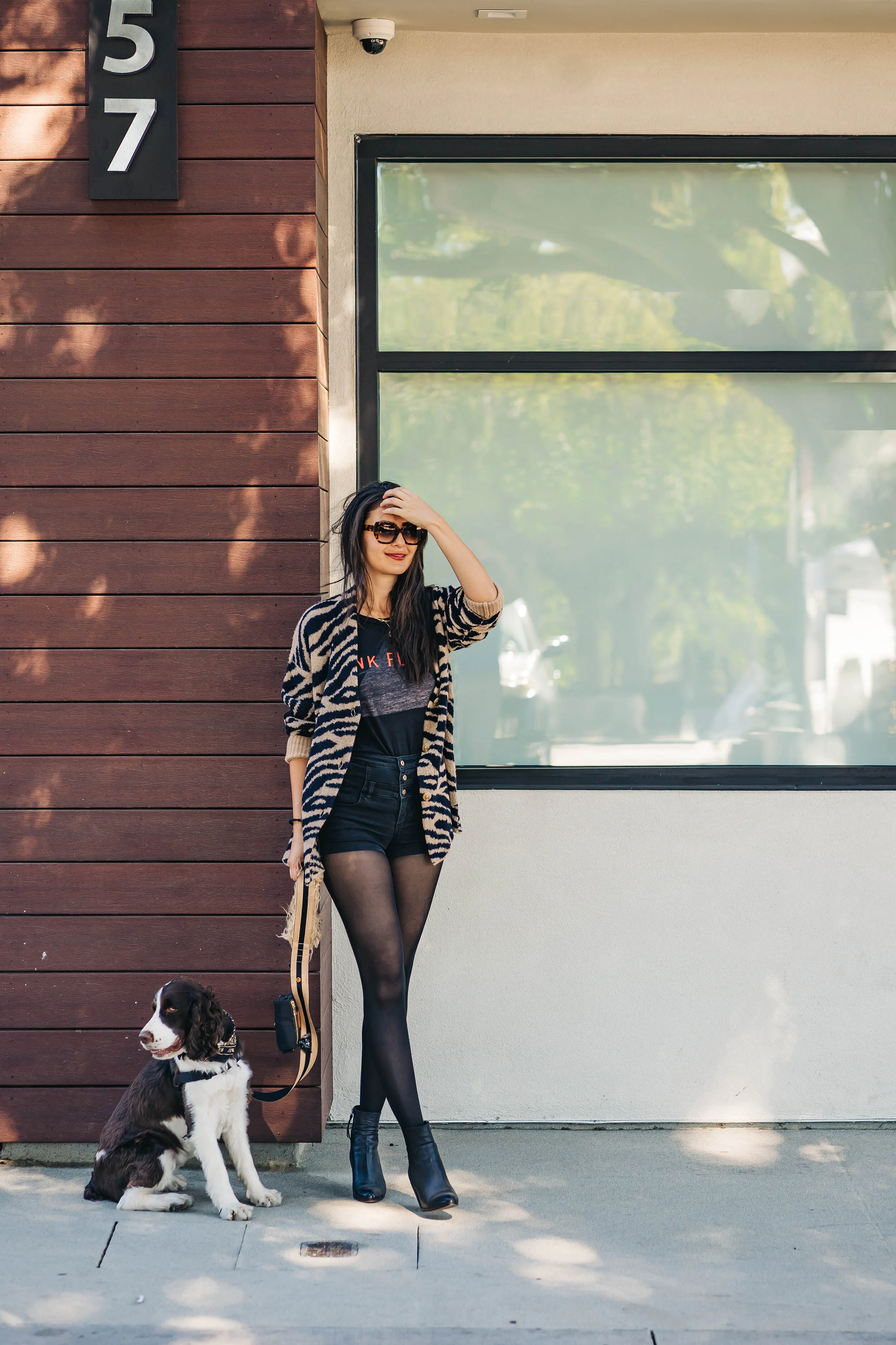 Saint Rue Fur Leash and The City Mini Bag