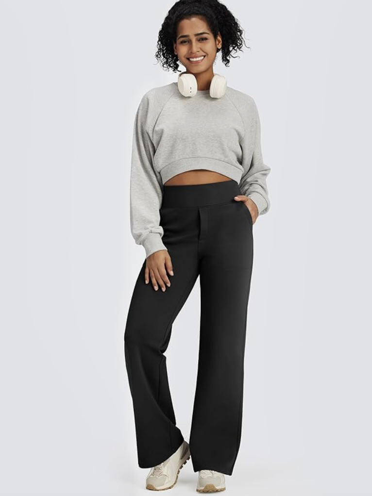 High Waisted Fleece Lined Pants