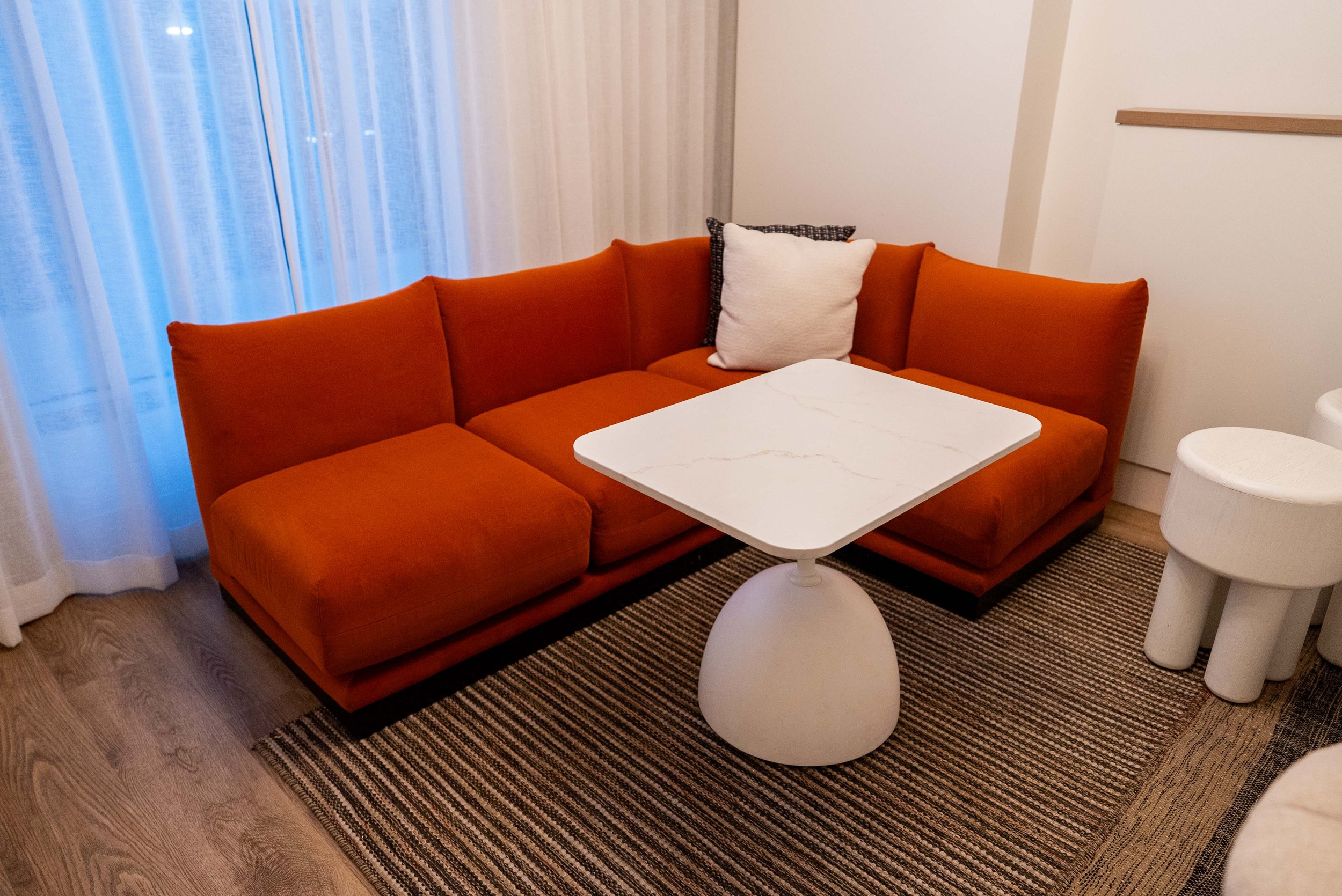 Relaxing lounge area