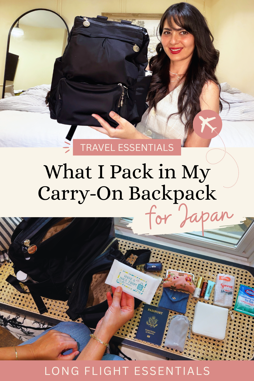 What I pack in my carryon for Japan