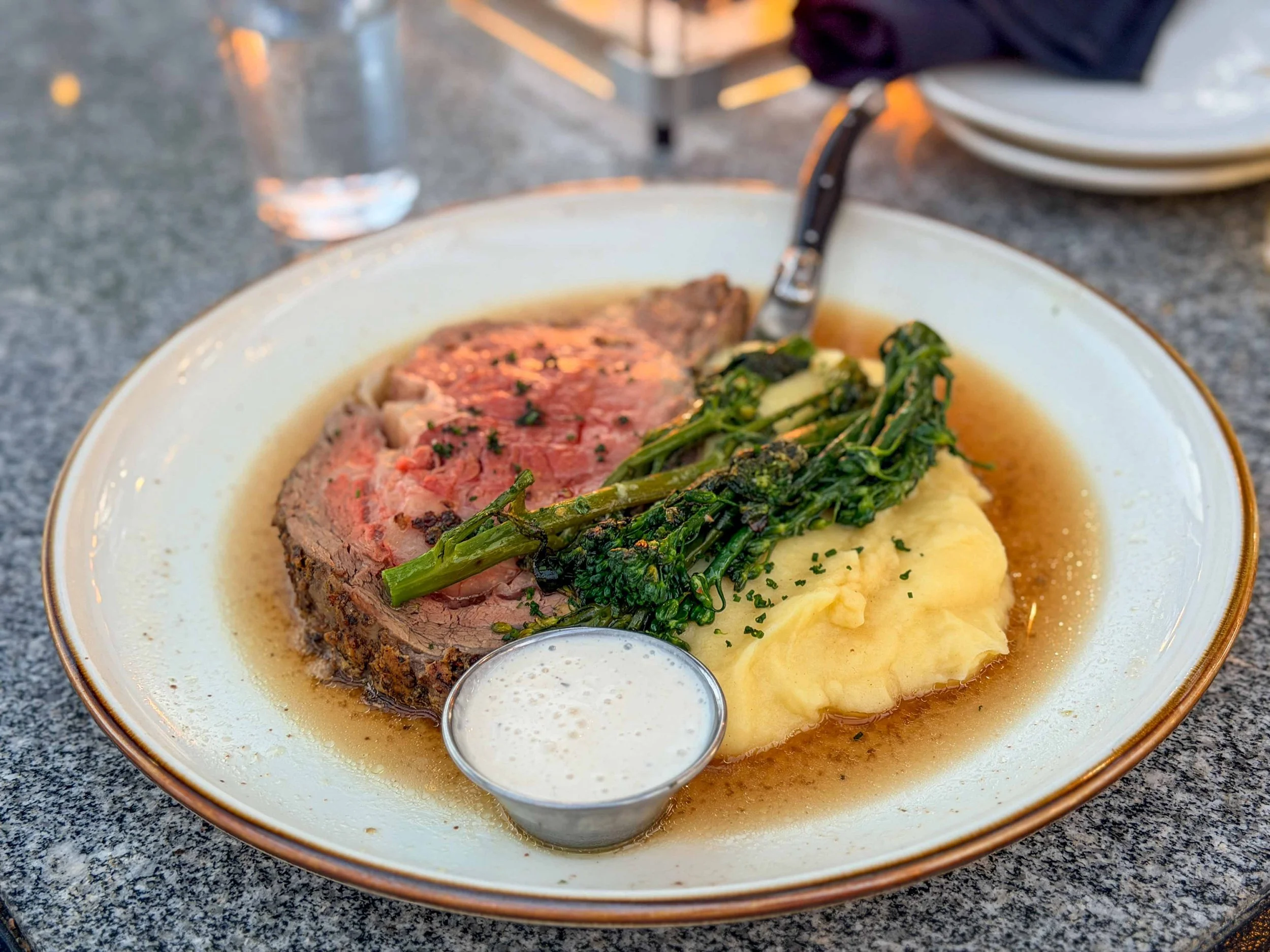 Herb crusted prime rib