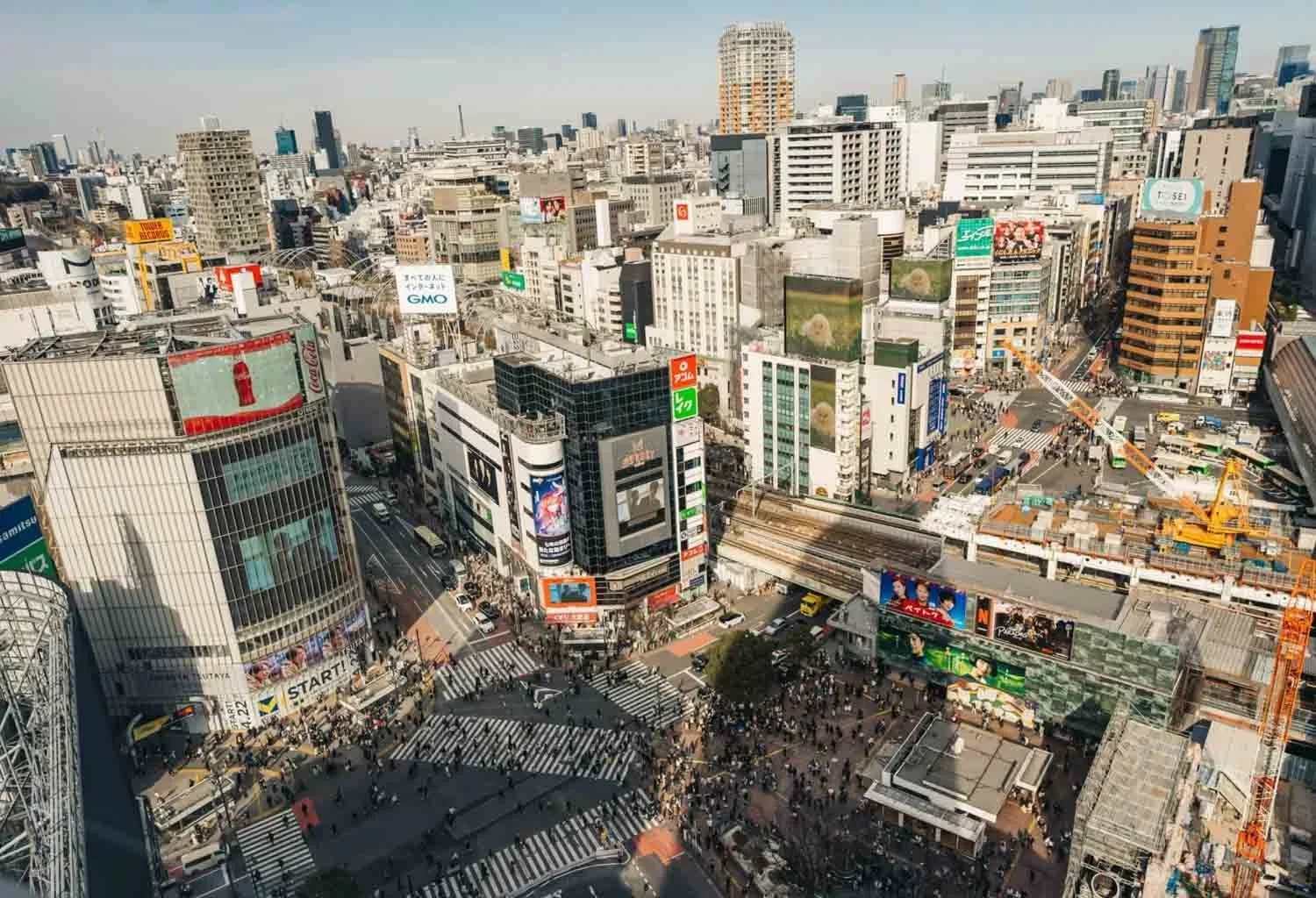 Bird’s eye view of Shibuya Crosswalk