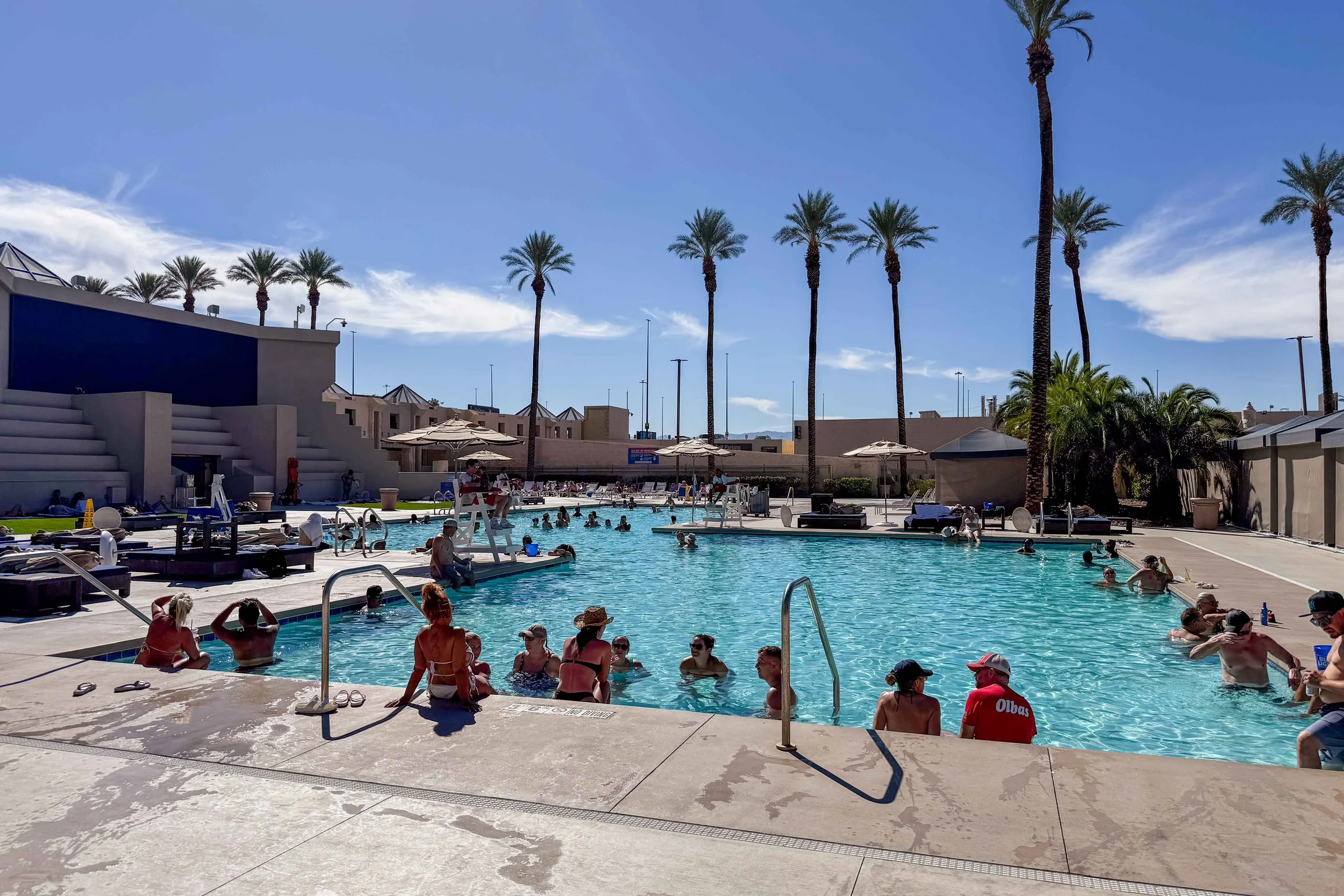 Relaxing pool day at Luxor