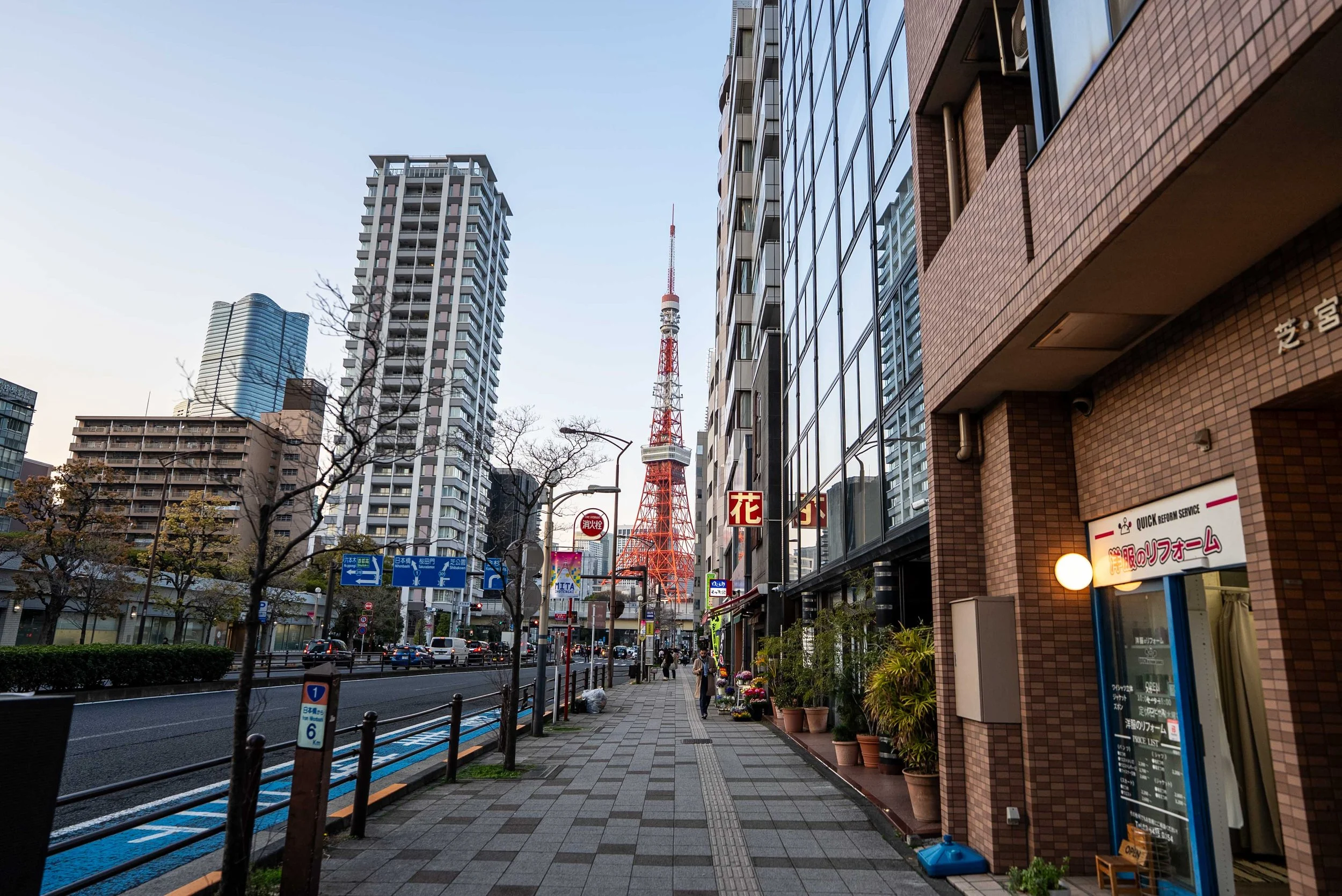 Surrounding area of Tokyo Tower