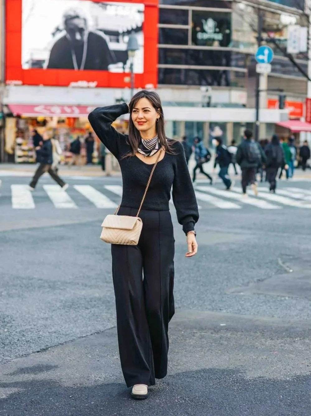Wearing all black in Shibuya