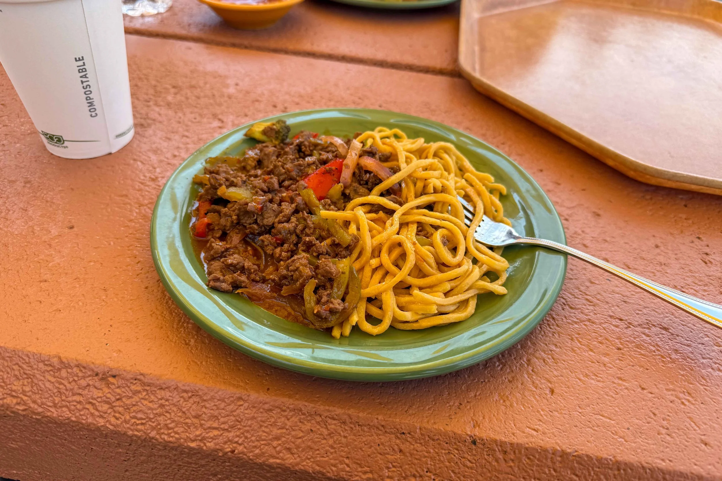 A plate of food from Canyon Eatery