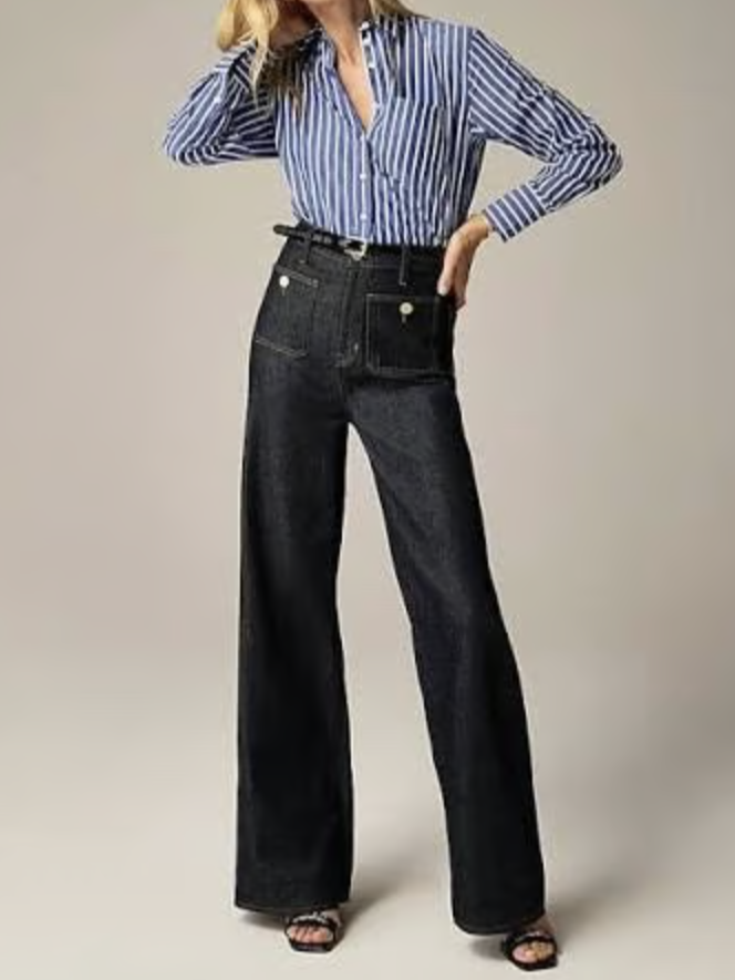J Crew Sailor Denim Trouser