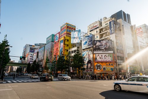 One of the multitude of anime shops in the Akihabara Shopping area