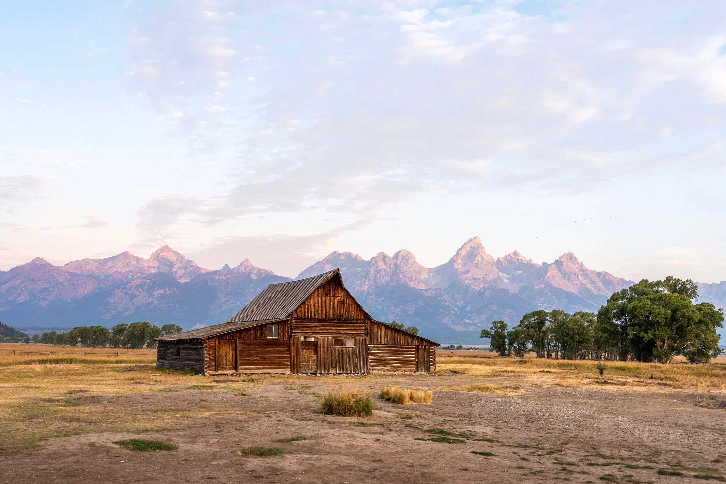 Mormon Row at sunrise