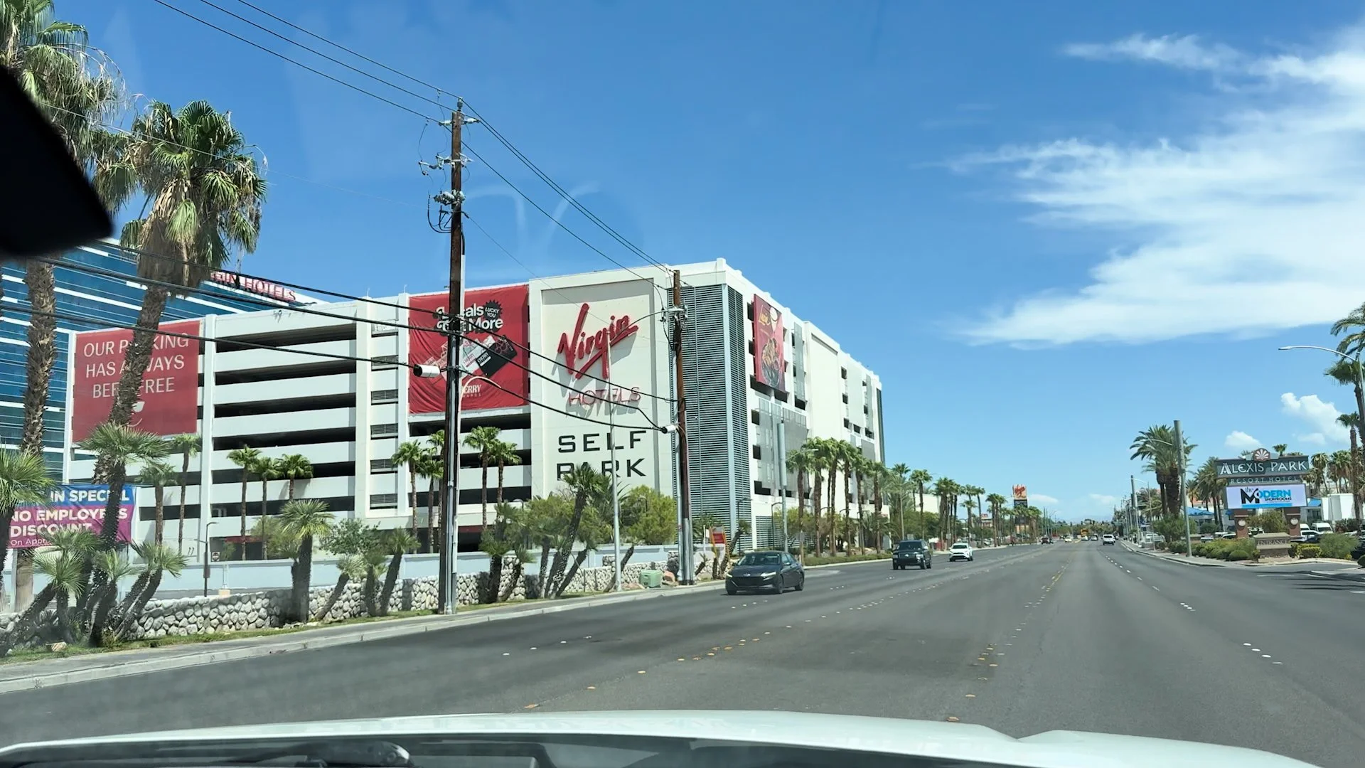 Virgin Hotels Vegas parking garage