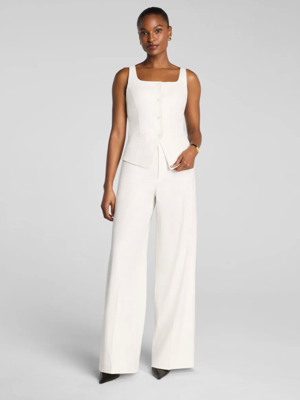 Spanx White Wide Leg Pants