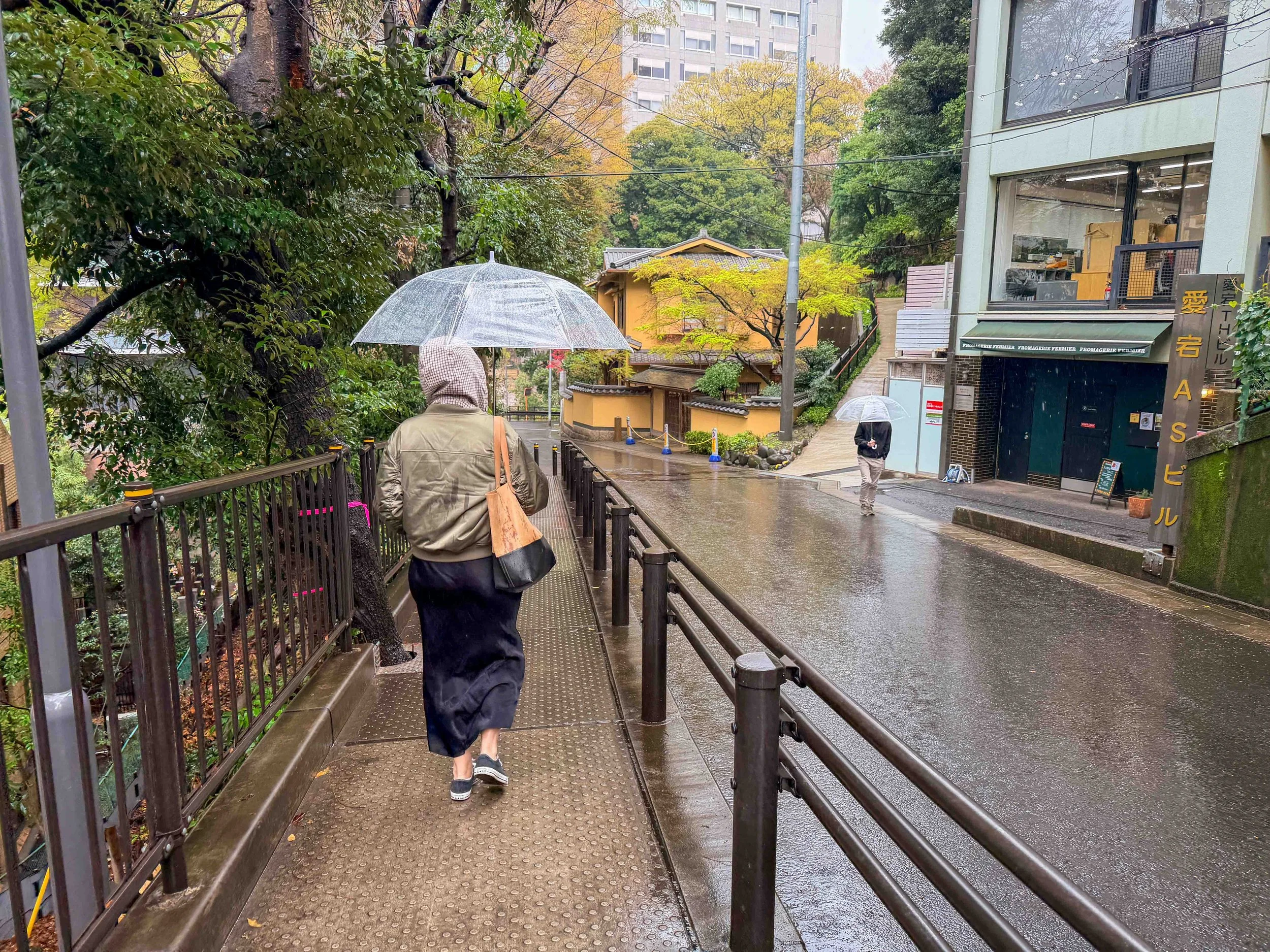 rainy day in tokyo japan