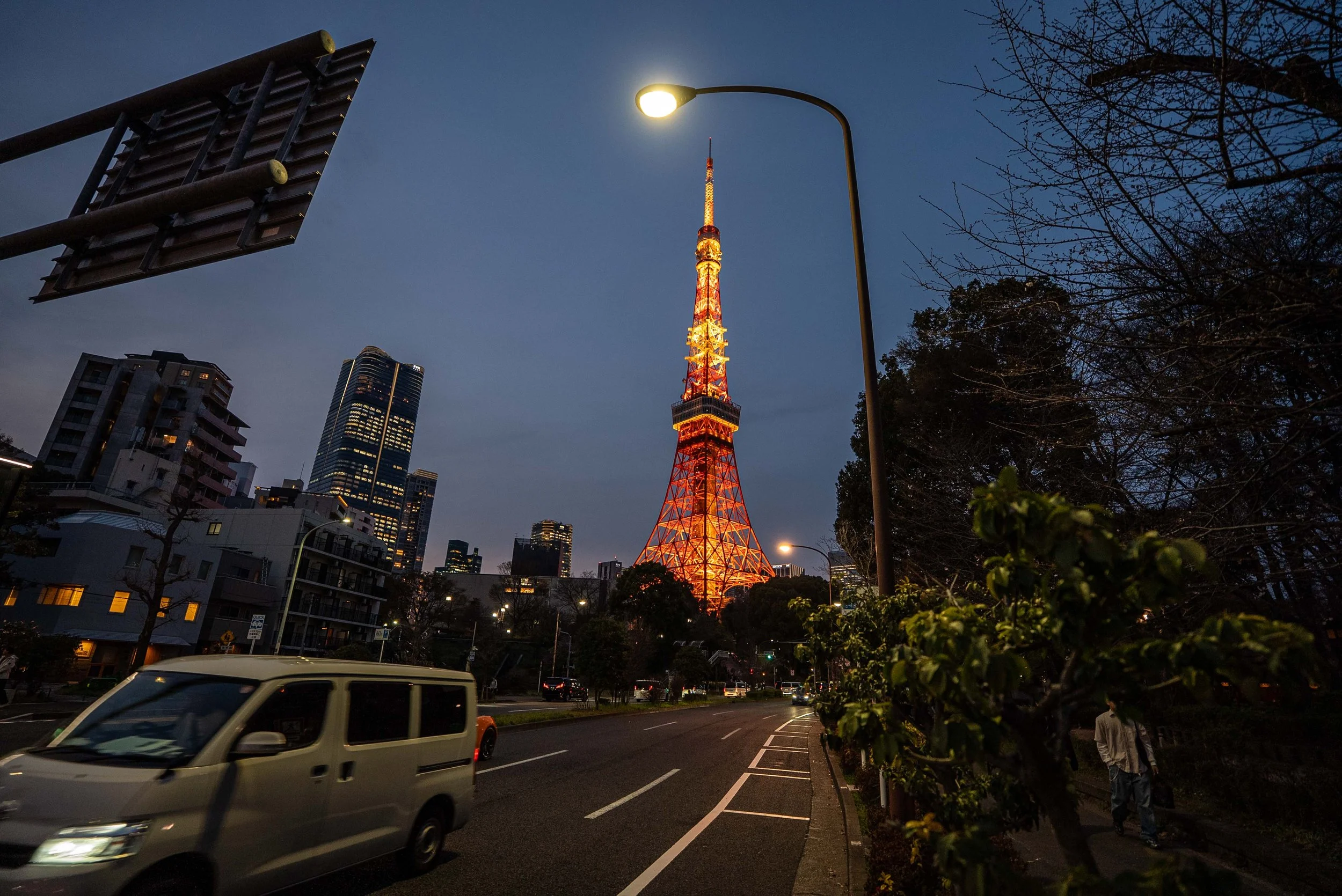 Night views of Tokyo Tower