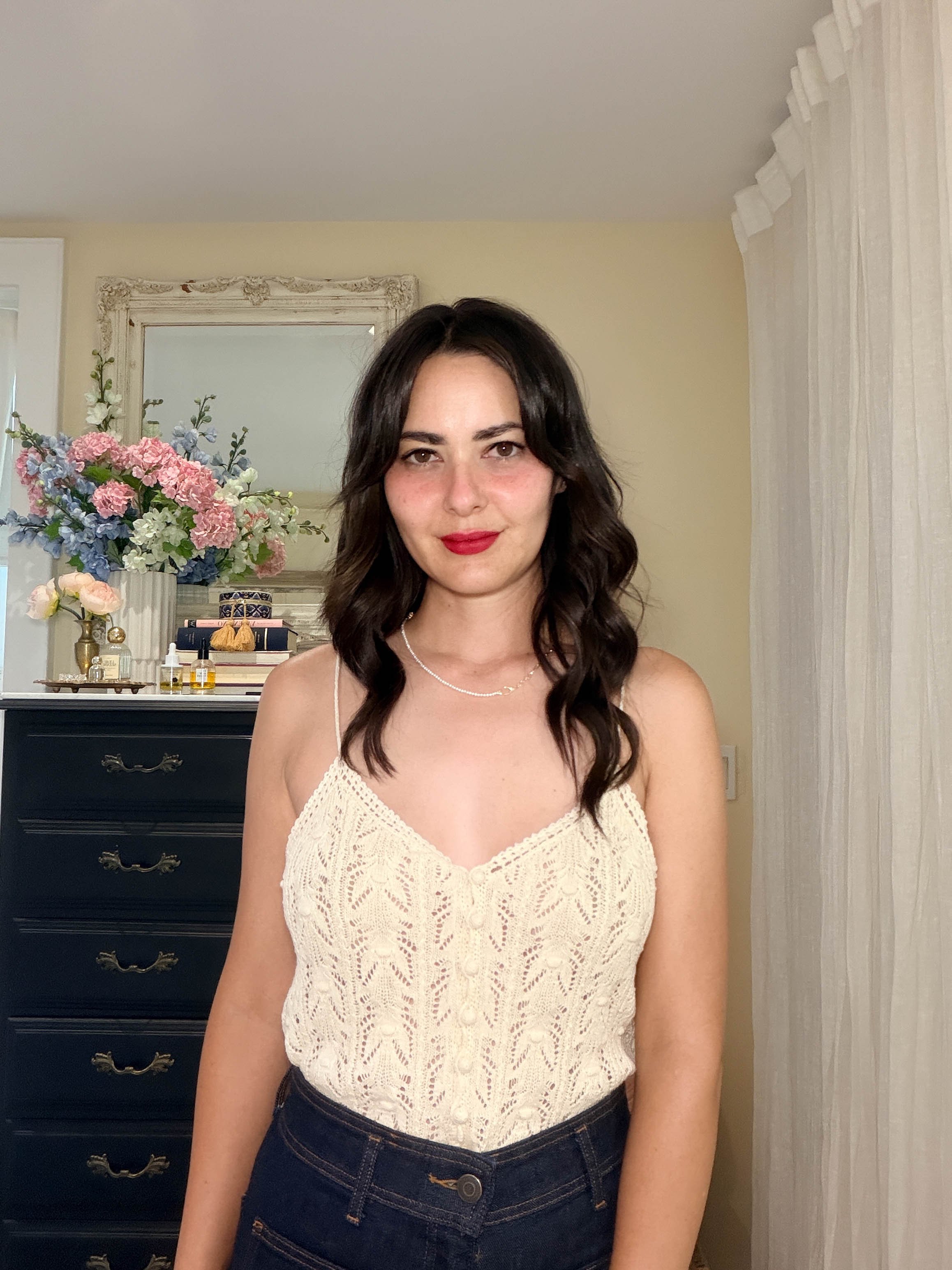 crochet top without a bra