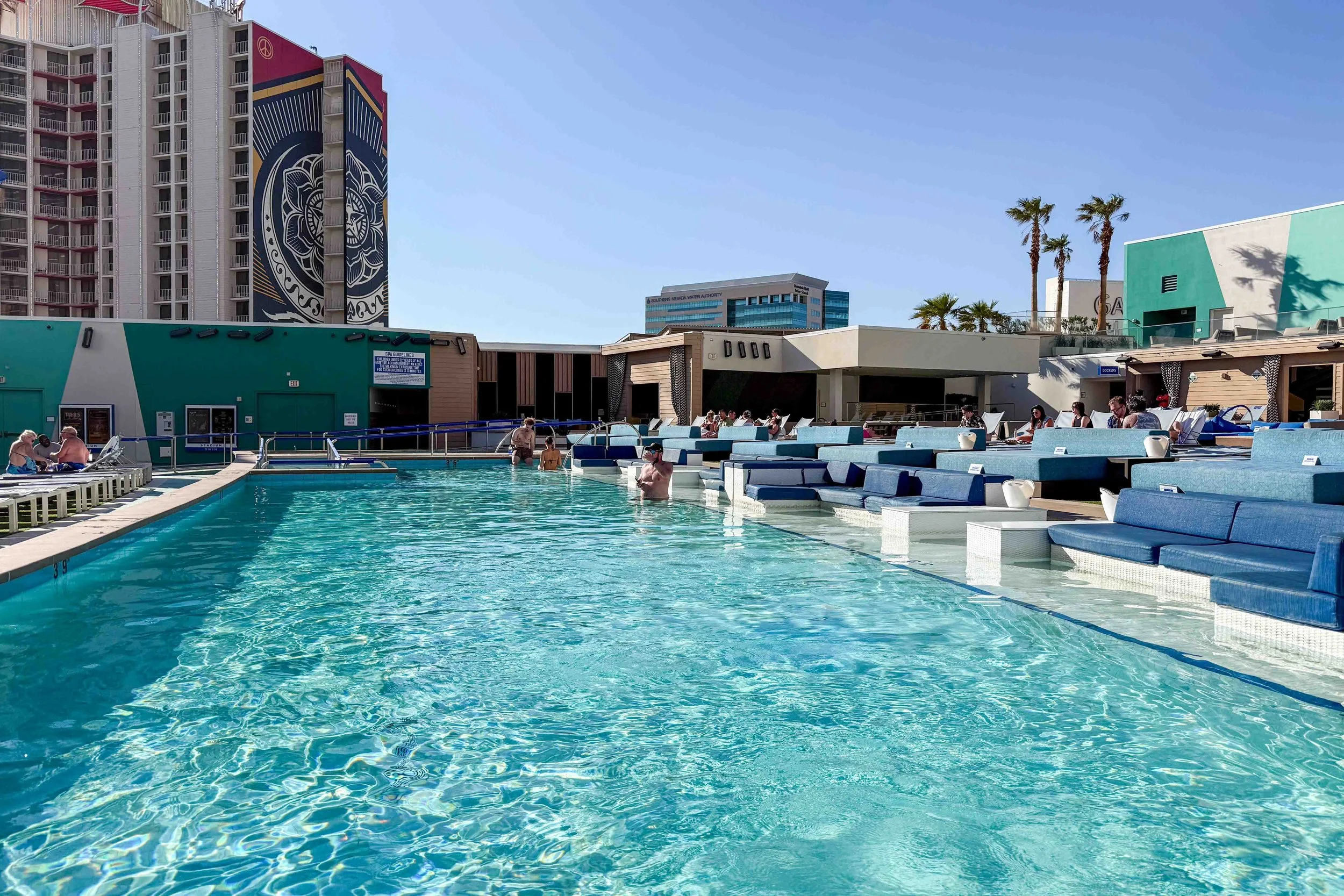 Stadium swim pool