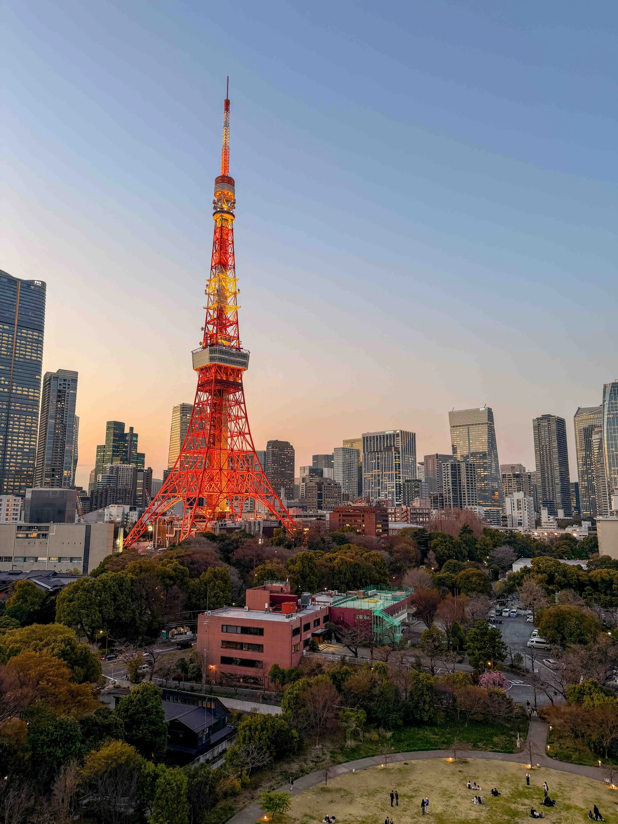 Tokyo Tower view from hotel room