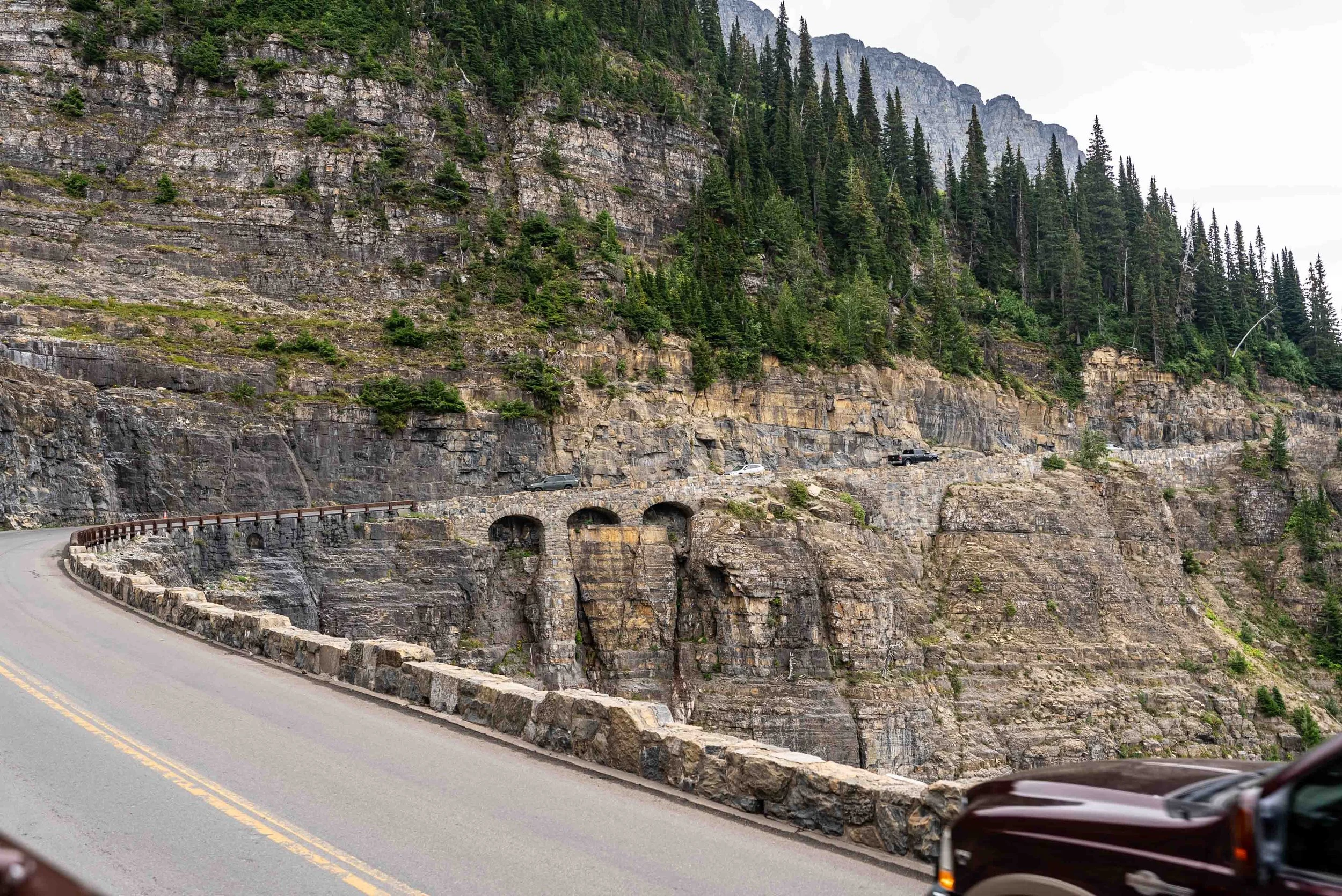Triple Arches at Going-to-the-Sun road