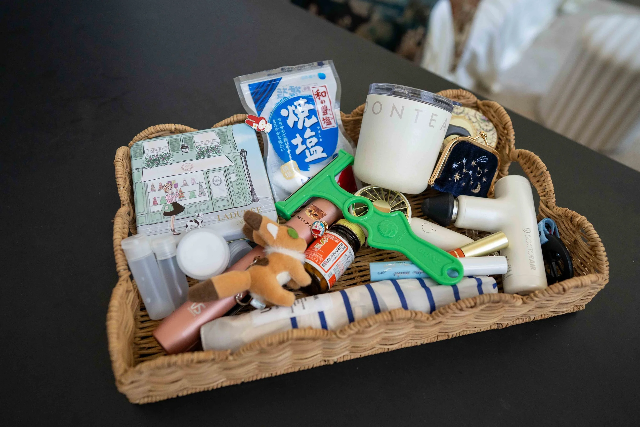 Basket filled with souvenirs