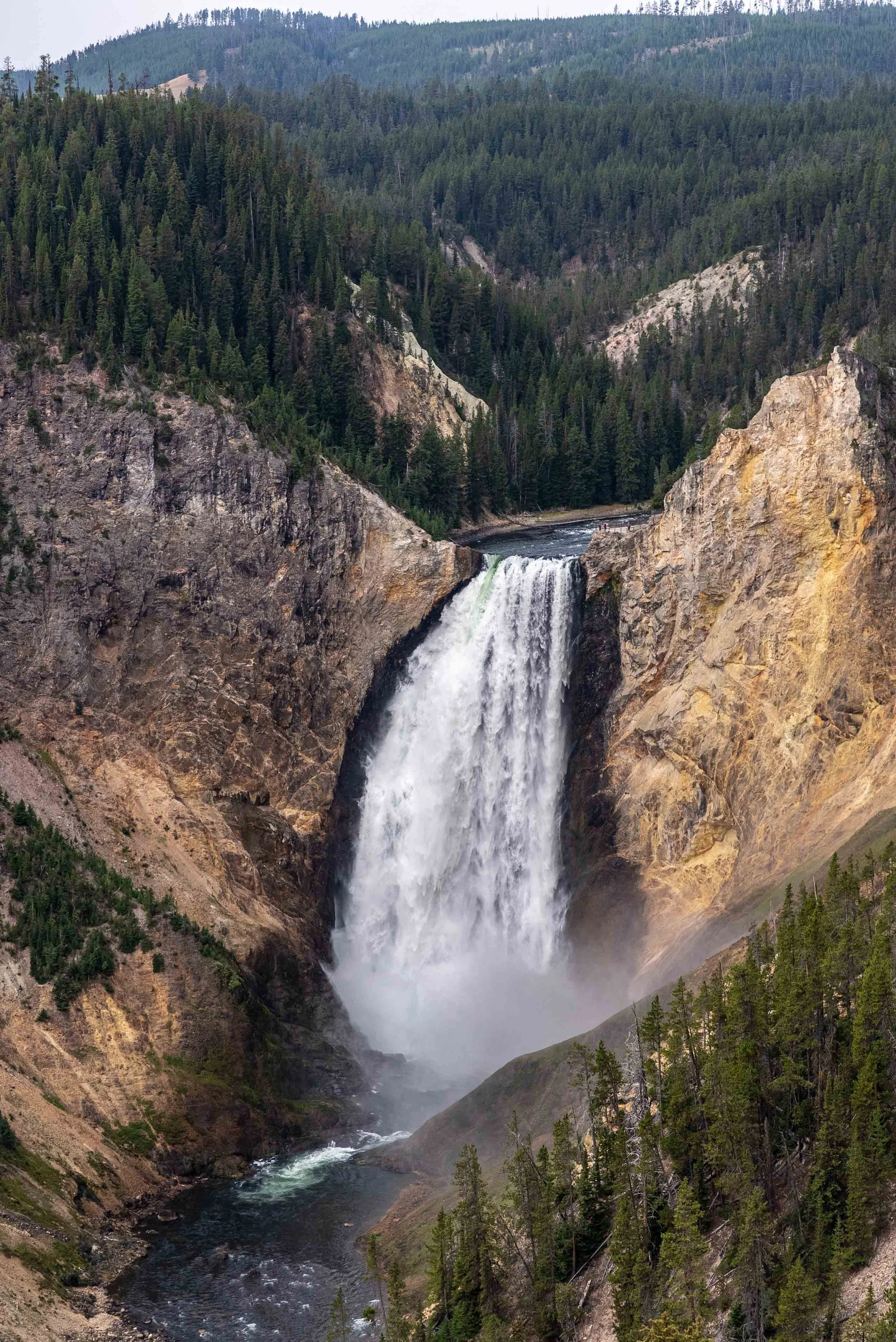 Grand Canyon of Yellowstone waterfall