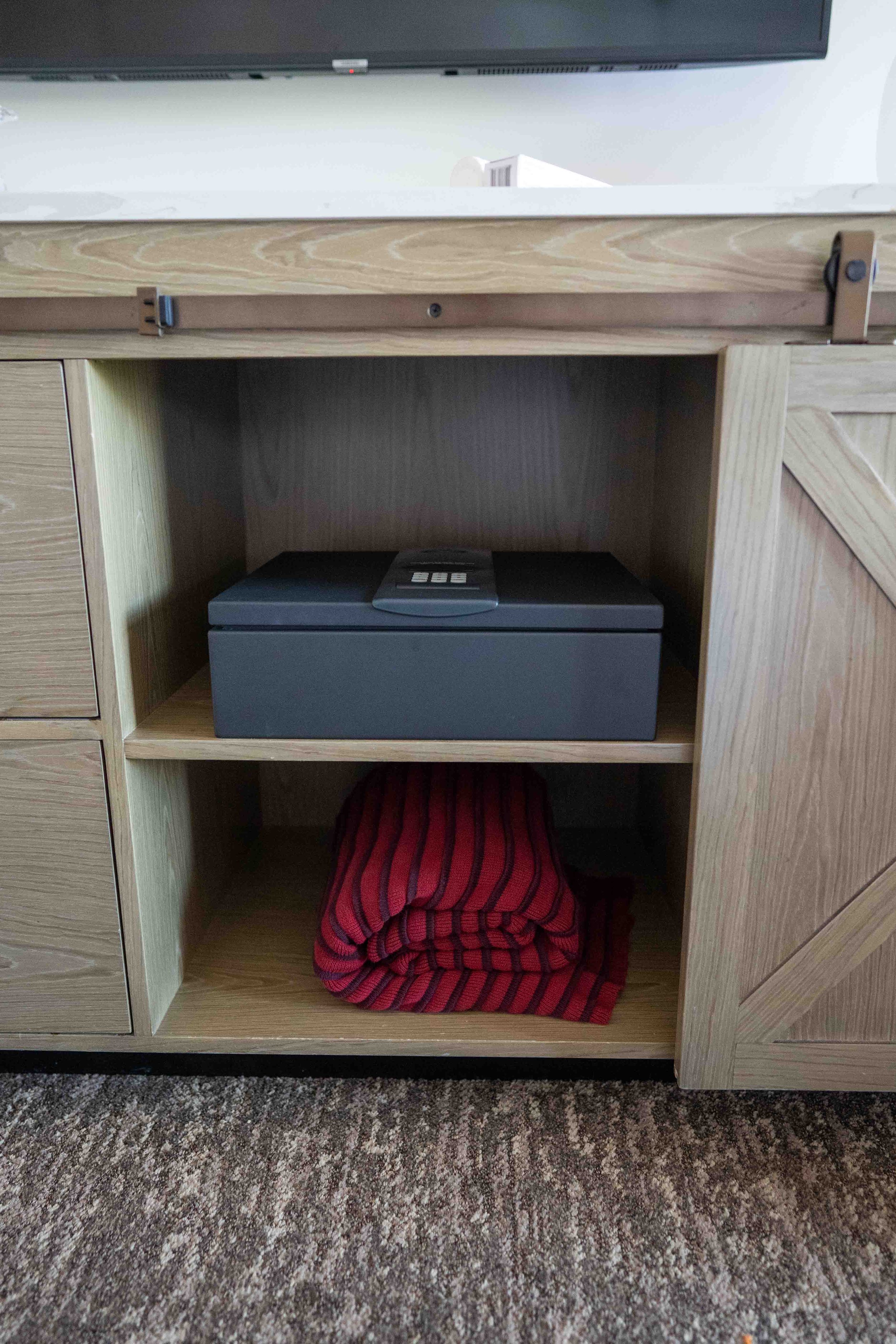 blanket and digital safe