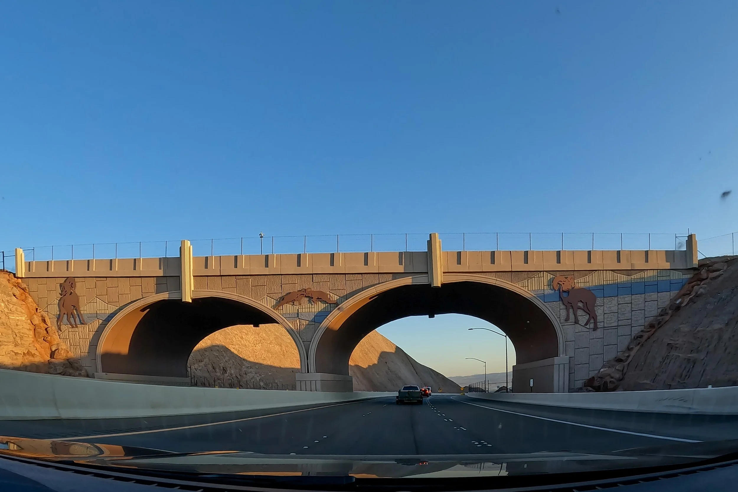 Driving near Hoover Dam in Las Vegas