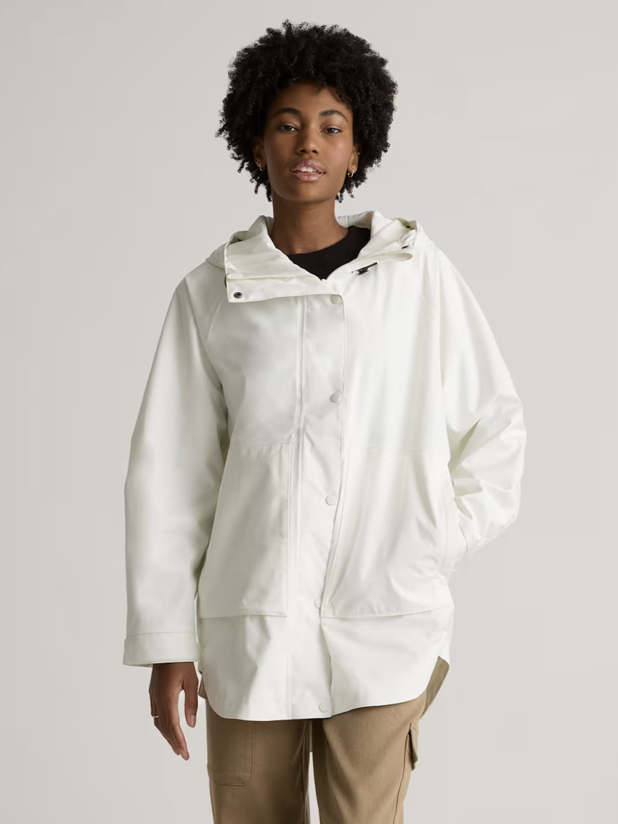 Quince rain jacket with hood