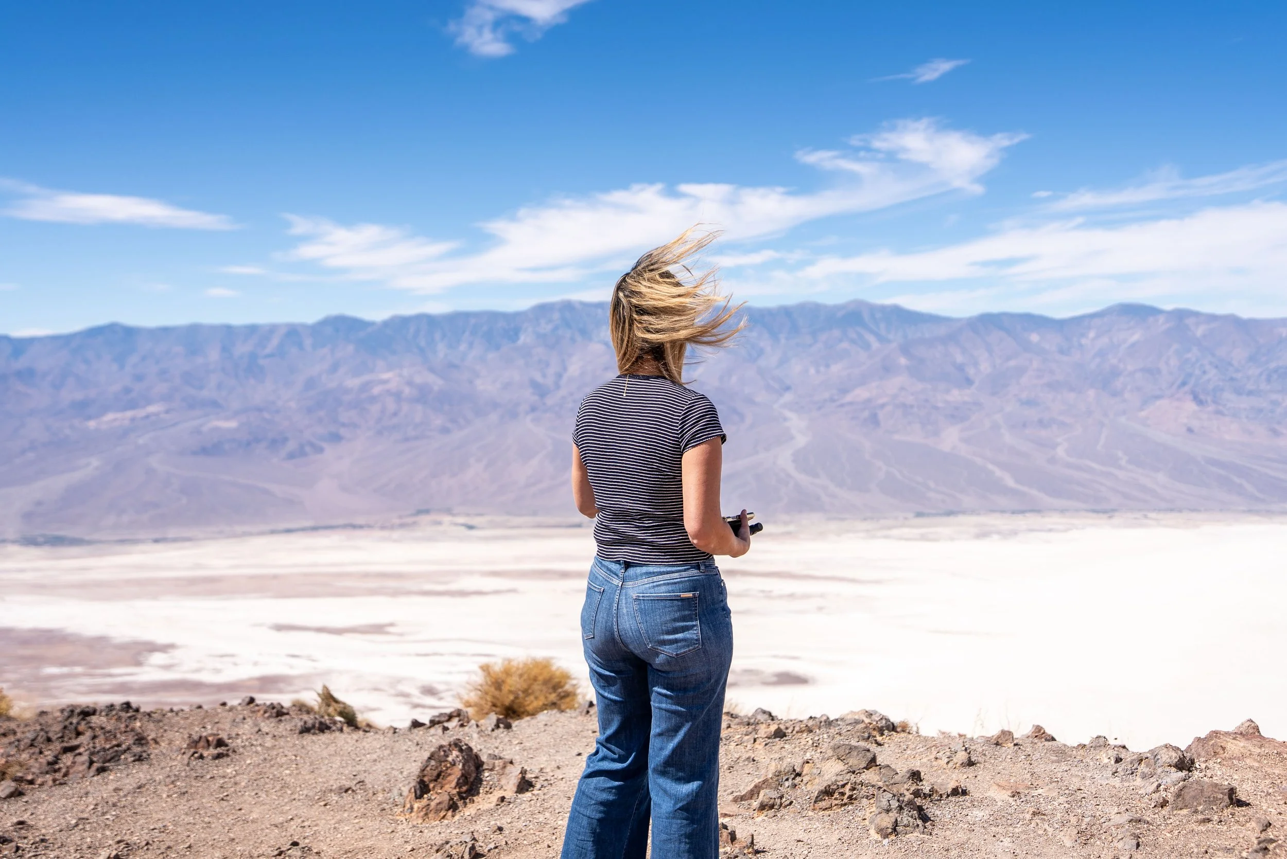 Looking over Badwater Basin at Dante's View