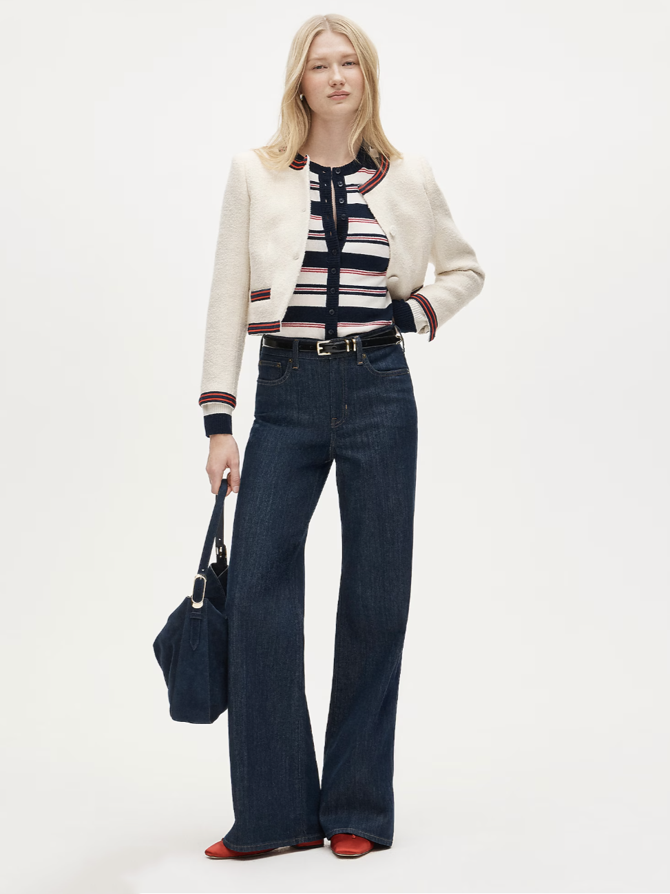 J Crew Wide Leg Jeans