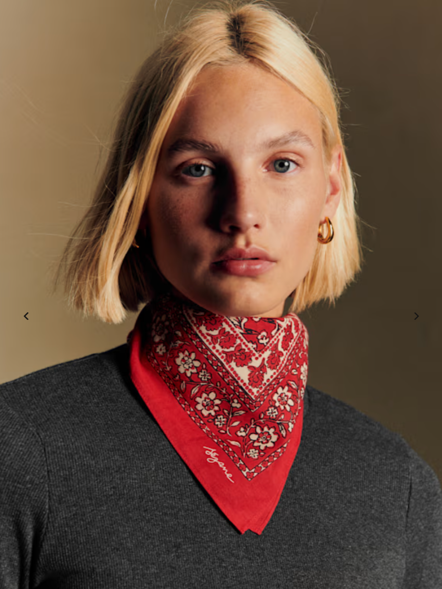 Sezane Gatson Scarf in red