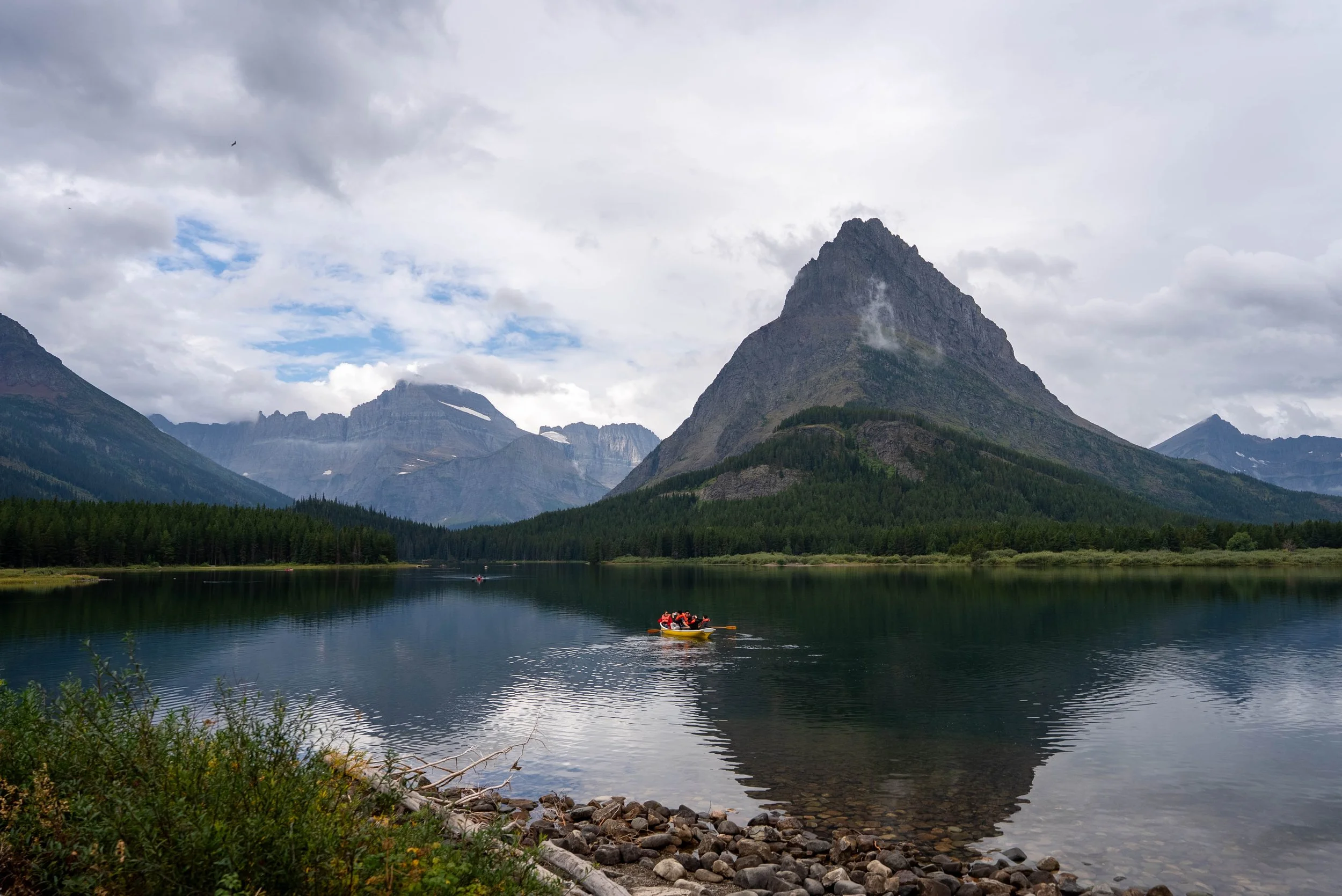 Swiftcurrent lake at Many Glacier