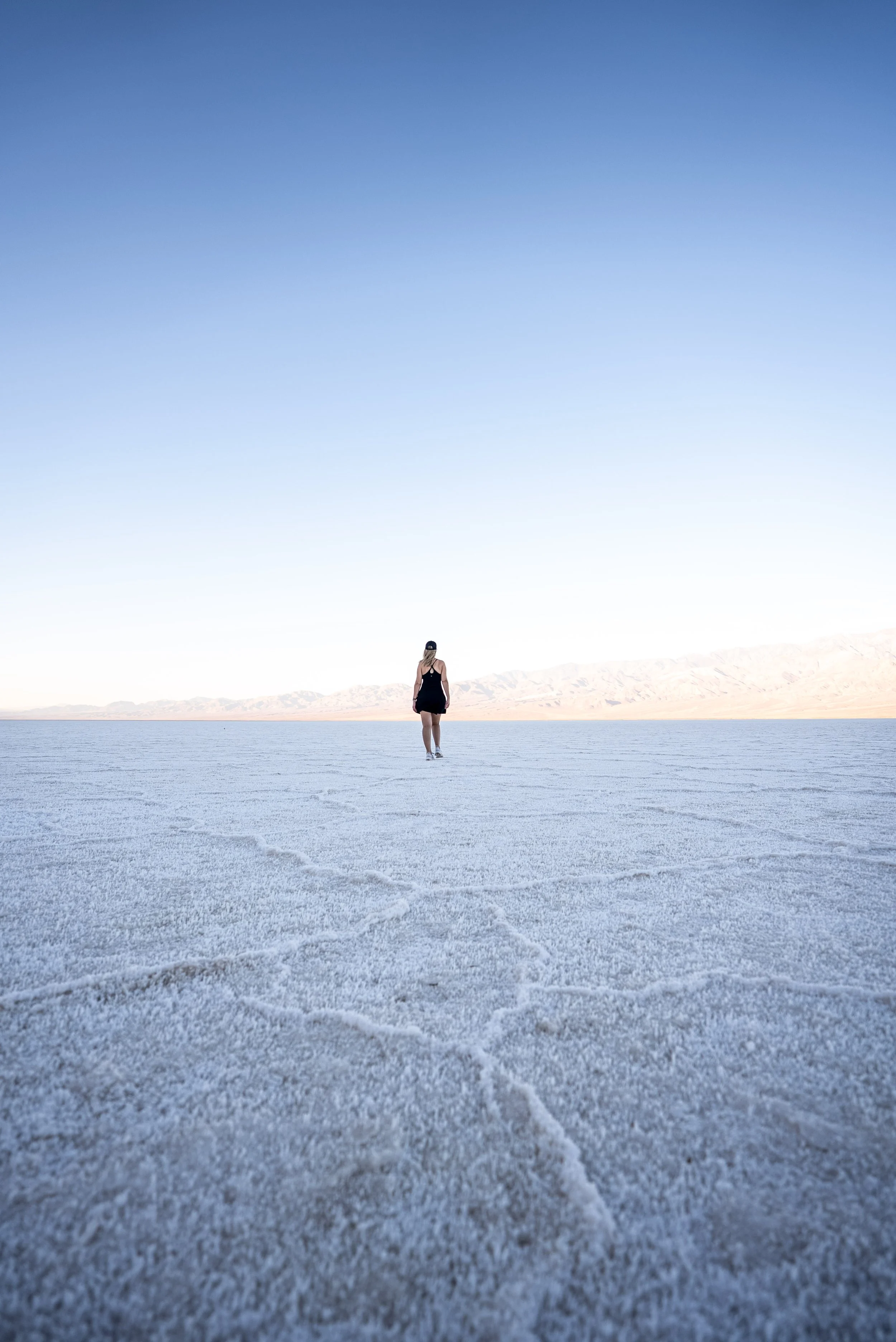 Early morning walk at Badwater Basin