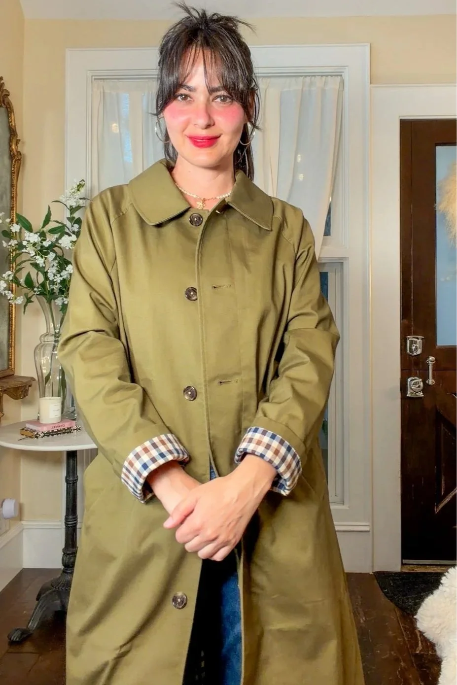 Quince Comfort Stretch Mac Coat