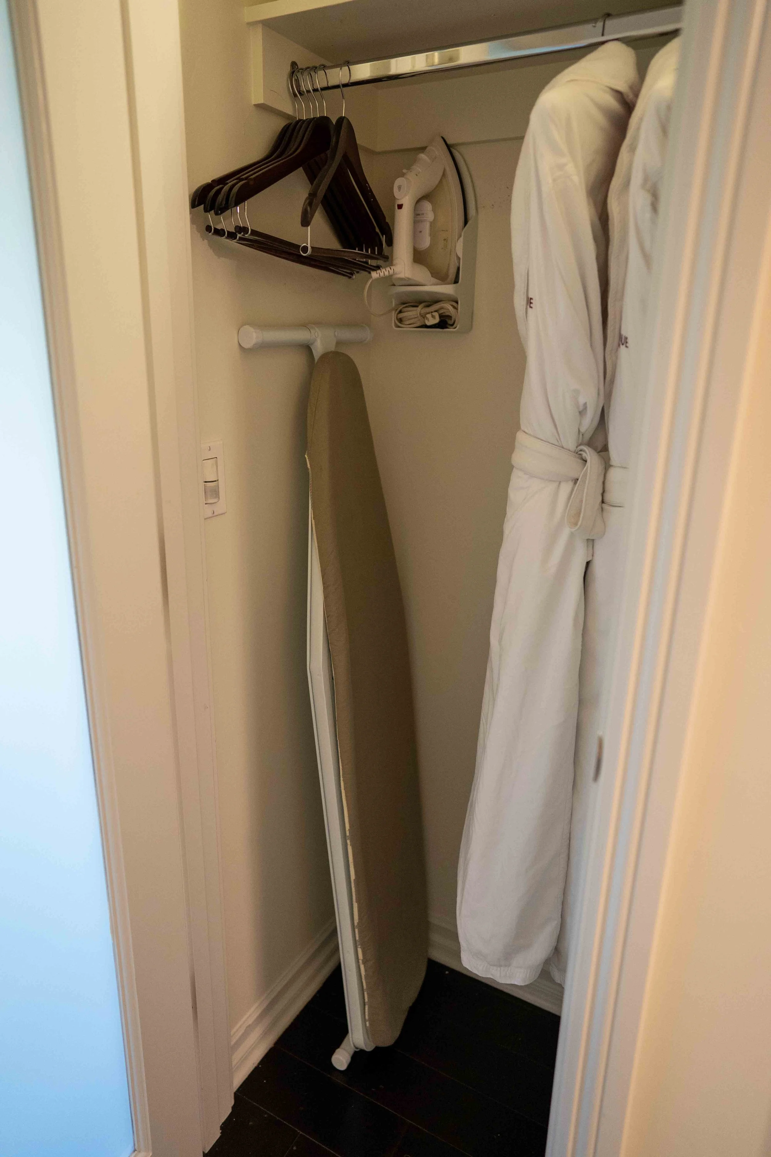 Corque hotel hallway closet