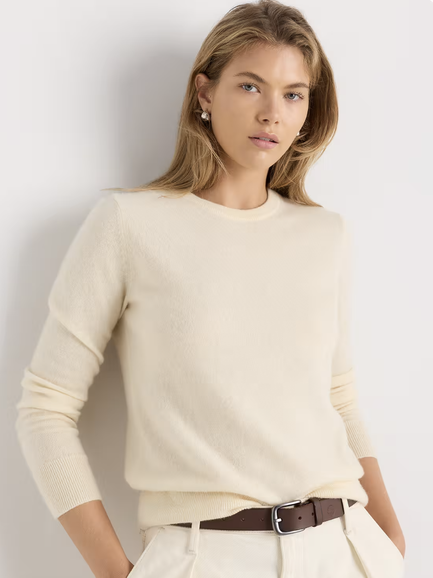 Mongolian Cashmere Crewneck Sweater