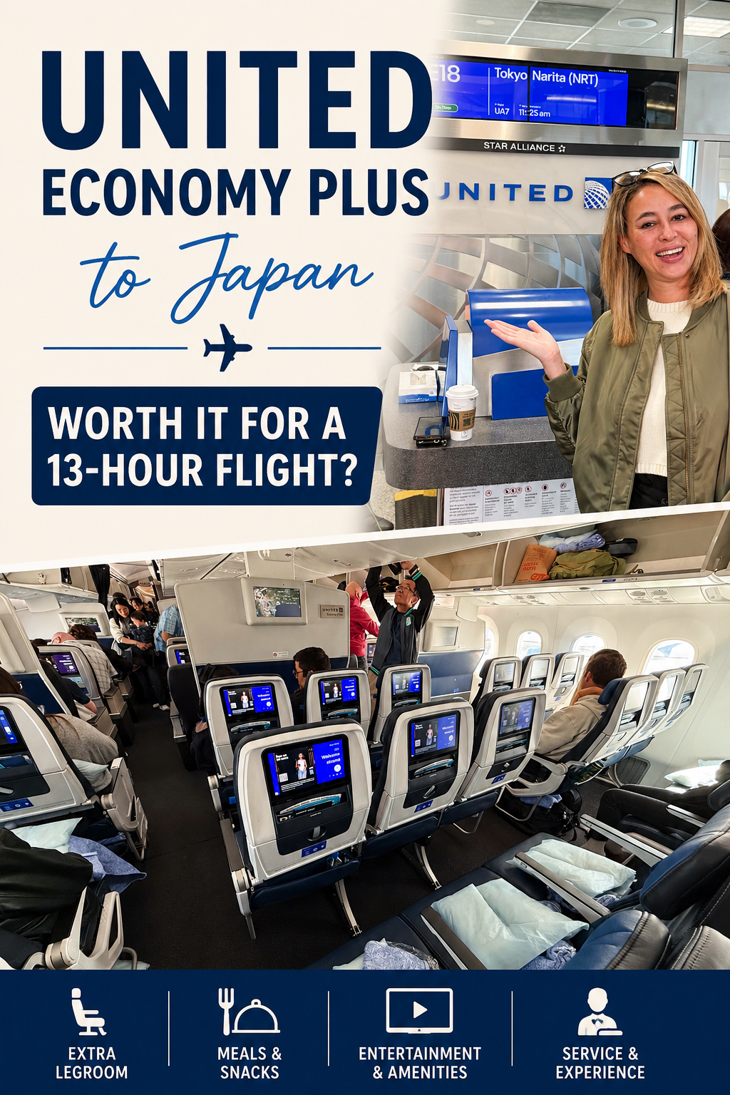 United Economy Plus to Japan worth it