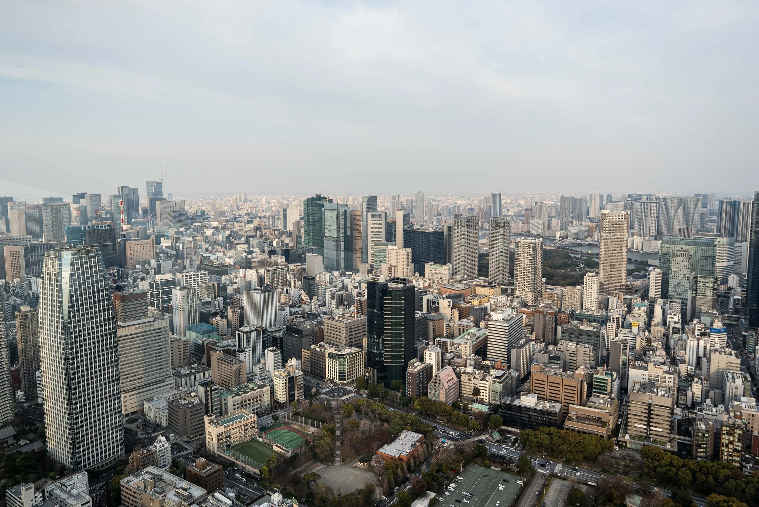 Aerial view of Tokyo