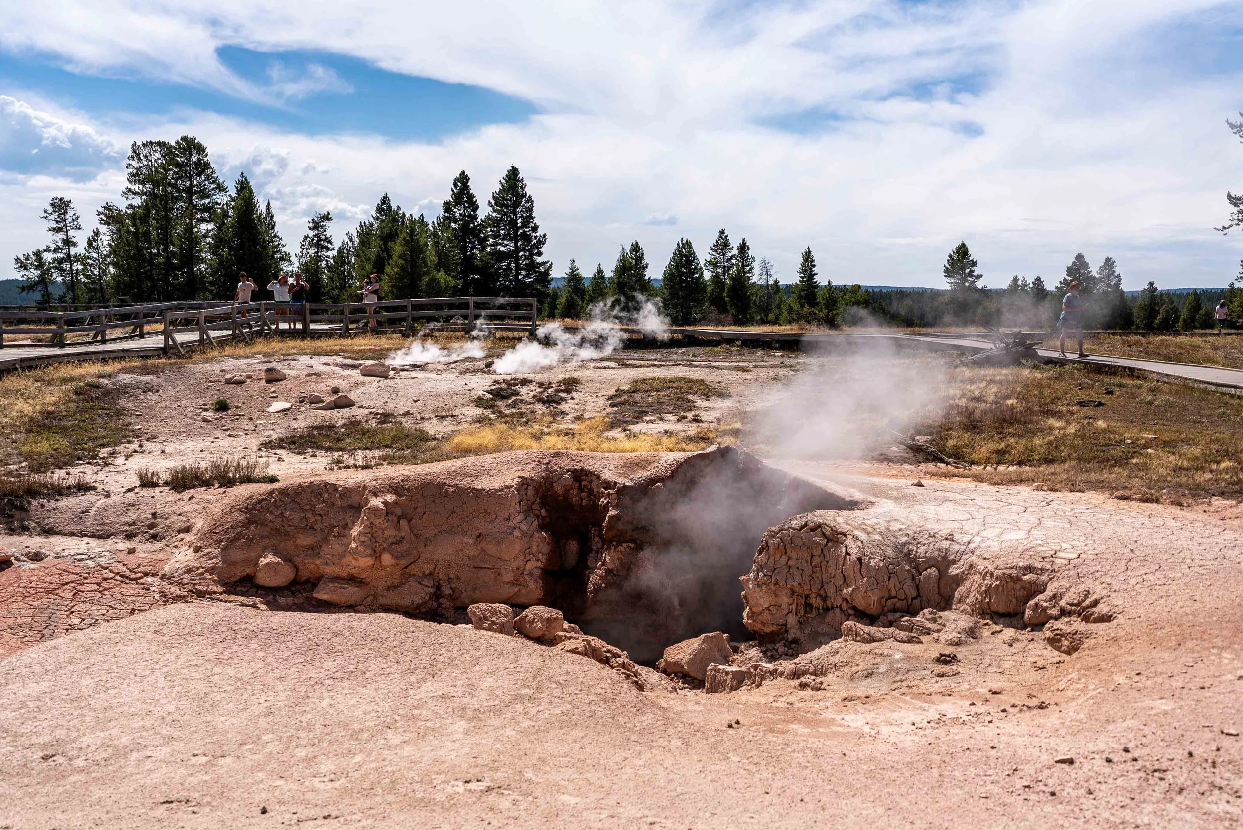 Fumarole at Fountain Paint Pot trail