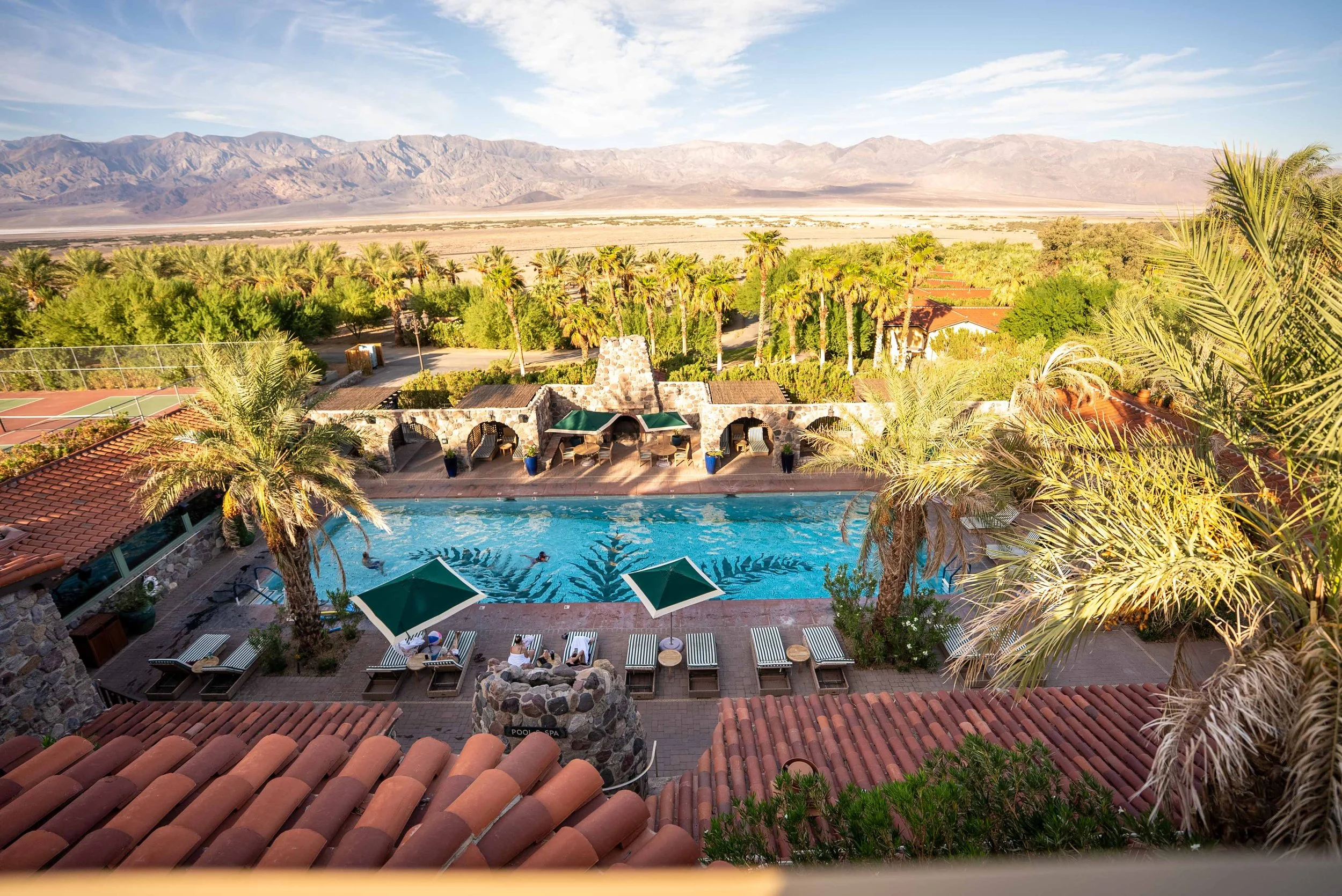 Lovely pool at The Inn at Death Valley