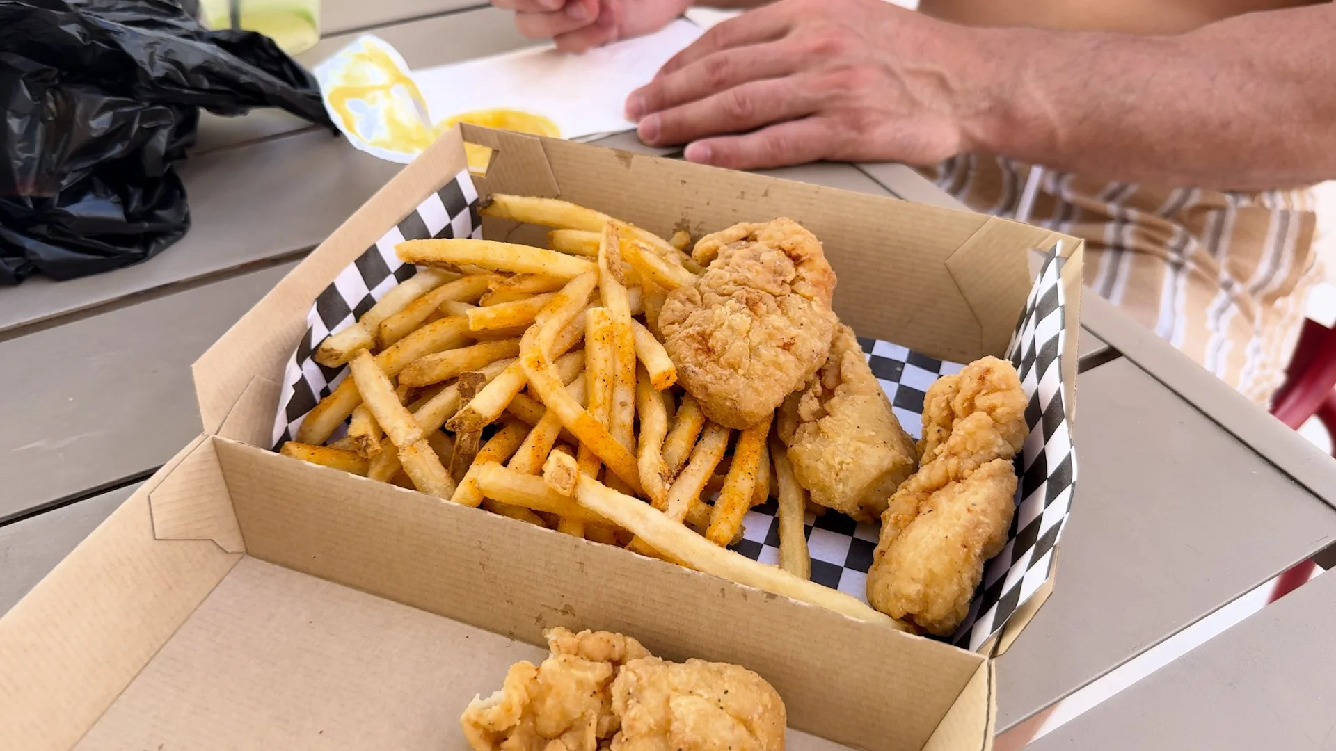 Average chicken tenders at Mandalay Bay Beach