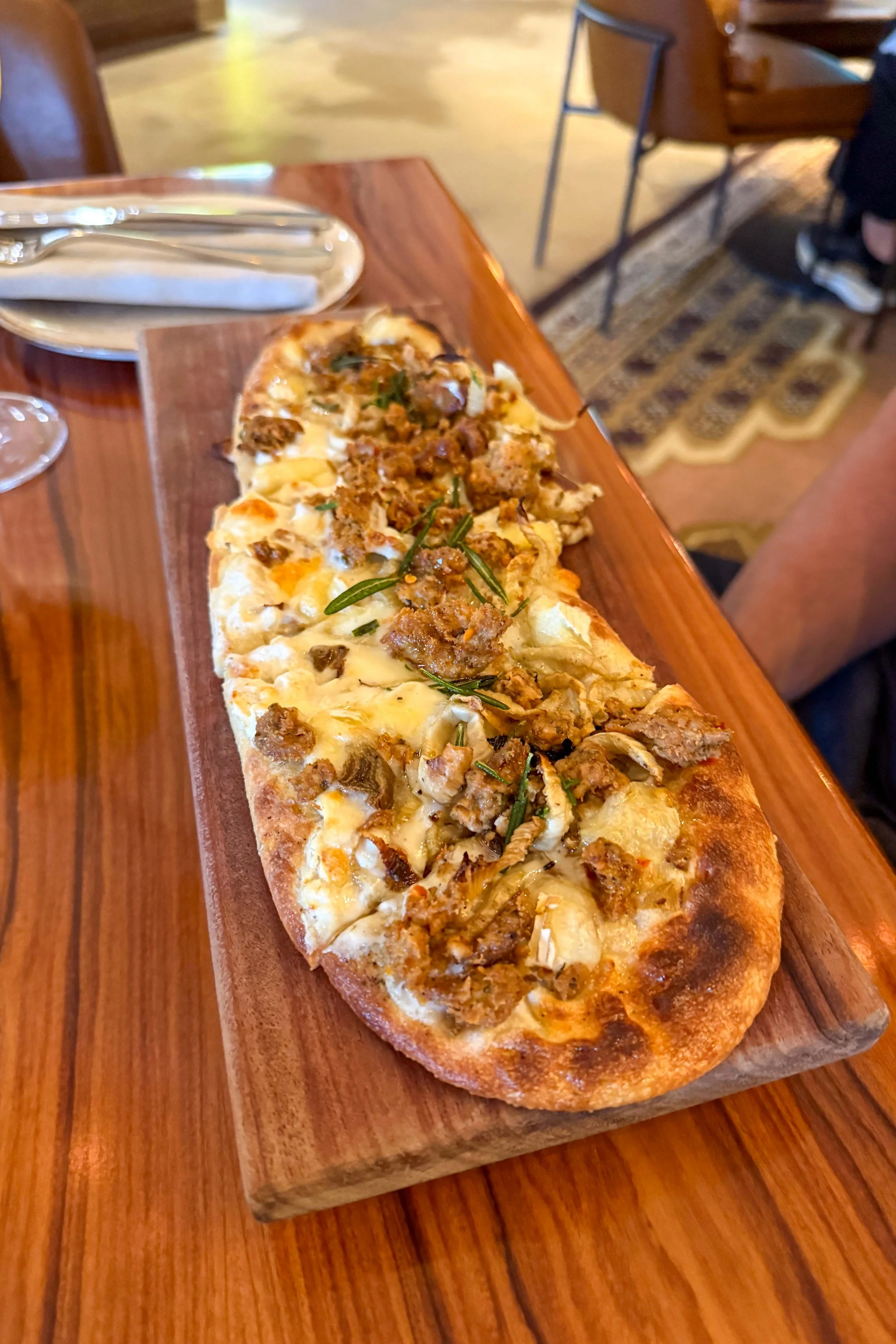 Expensive flatbread