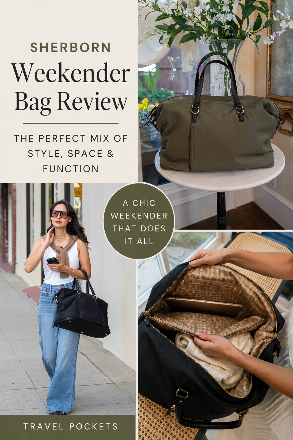 Sherborn Green Weekender Bag