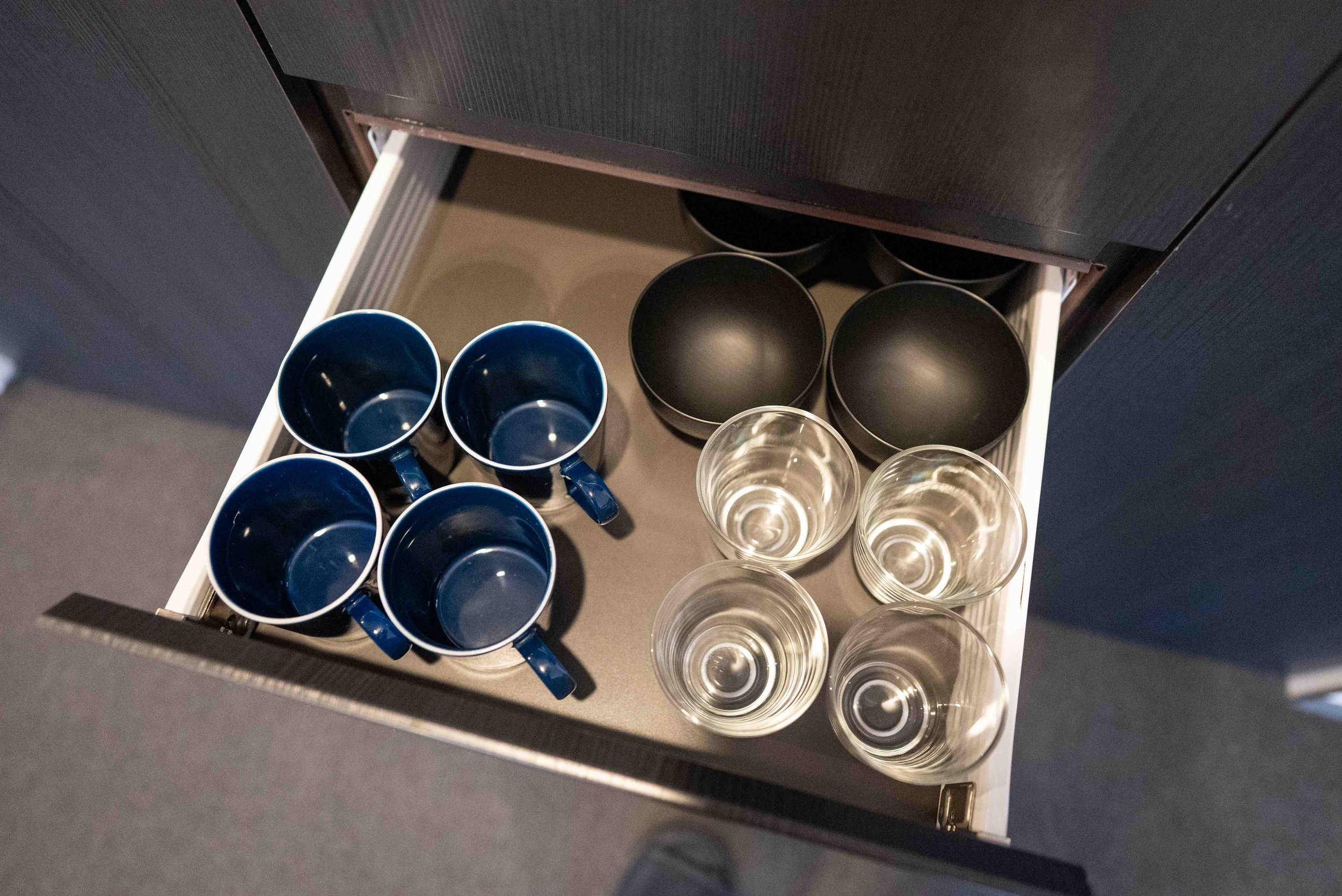 Assortment of cups