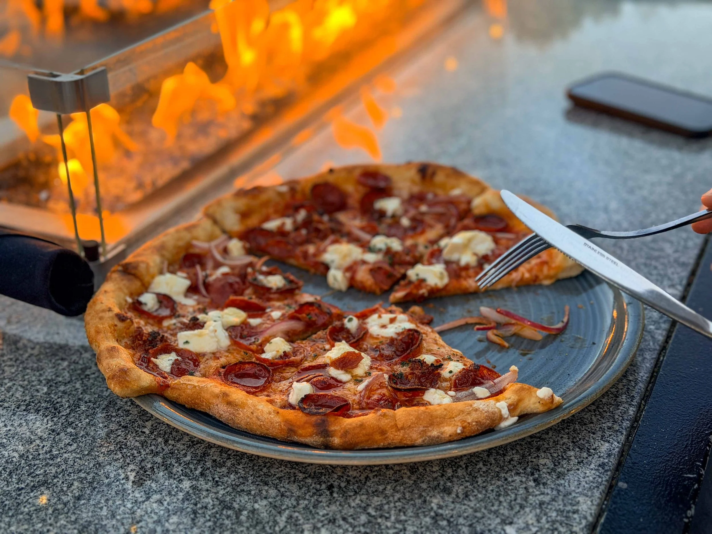 Craft House spicy pig pizza