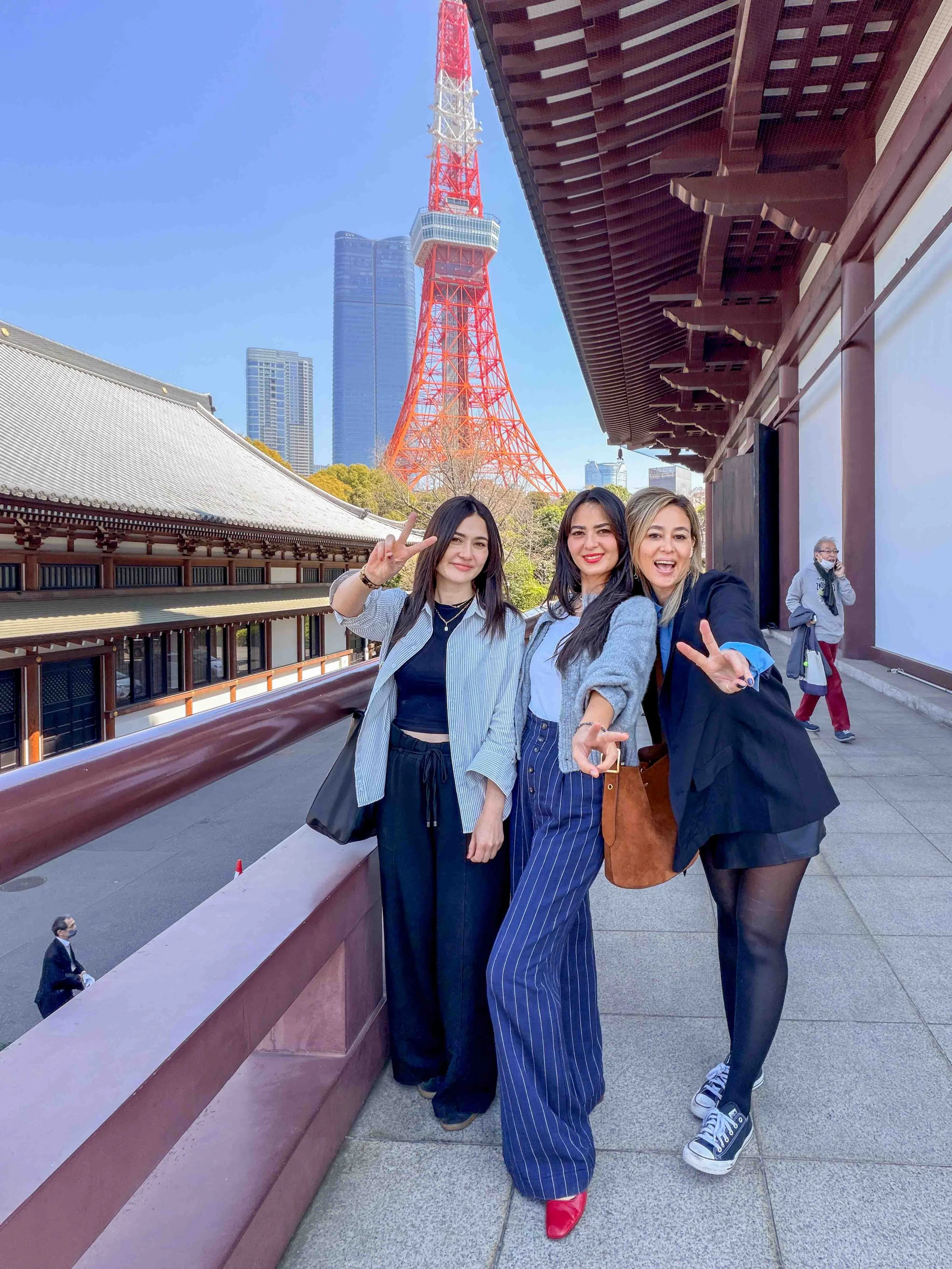 Zojoji Temple with Tokyo Tower