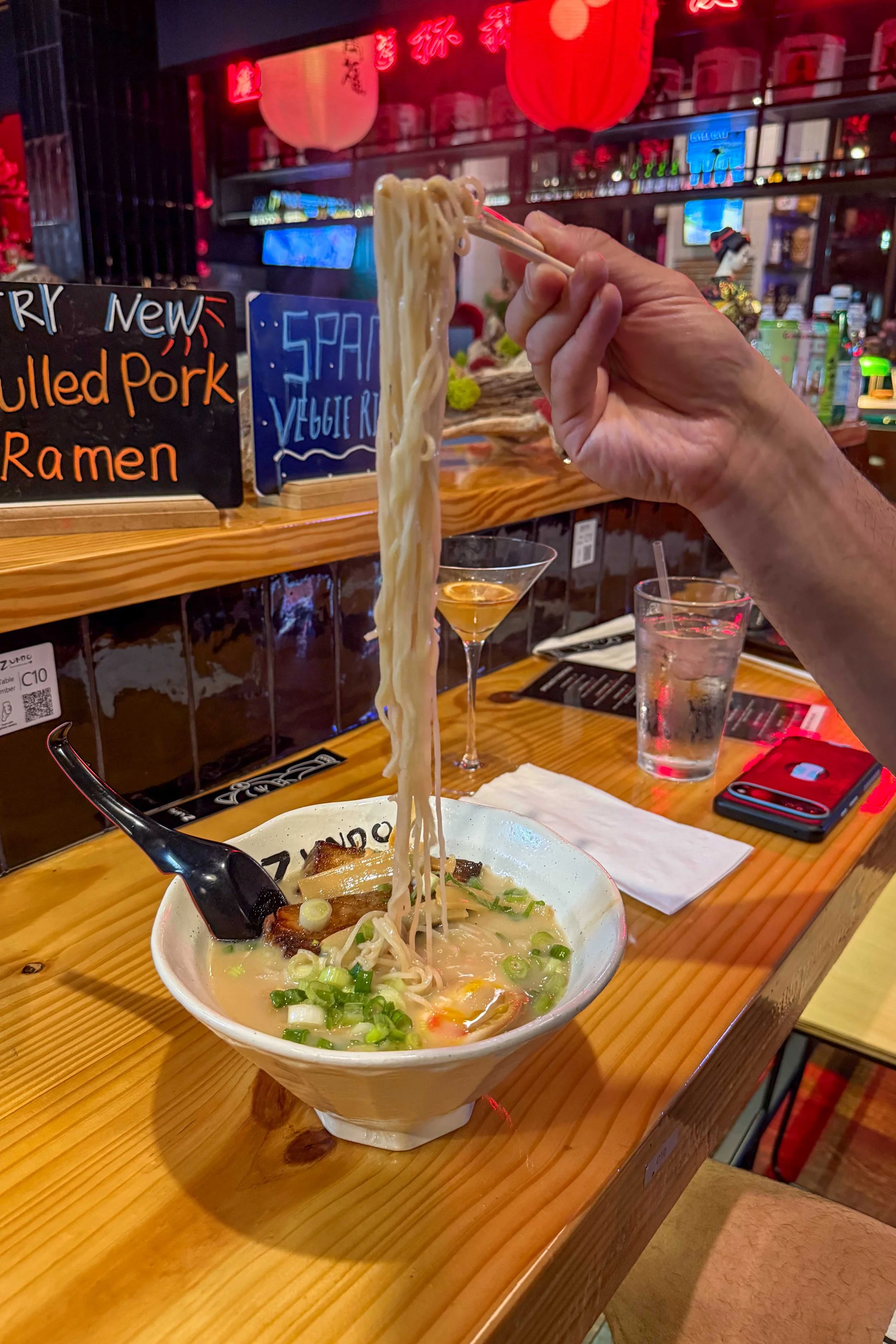 Tonkutsu ramen at Zundo in Jackson