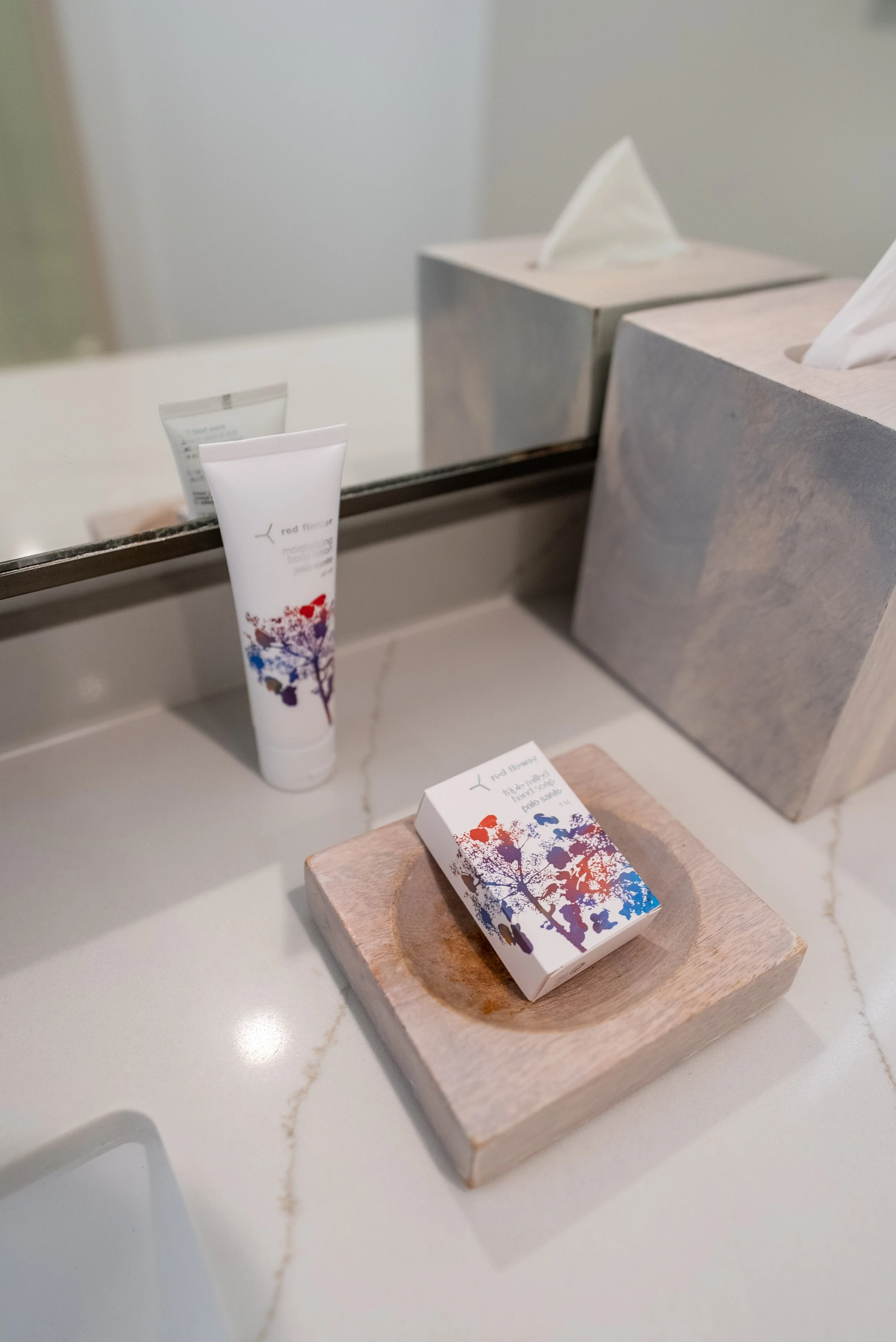 Red Flower toiletries