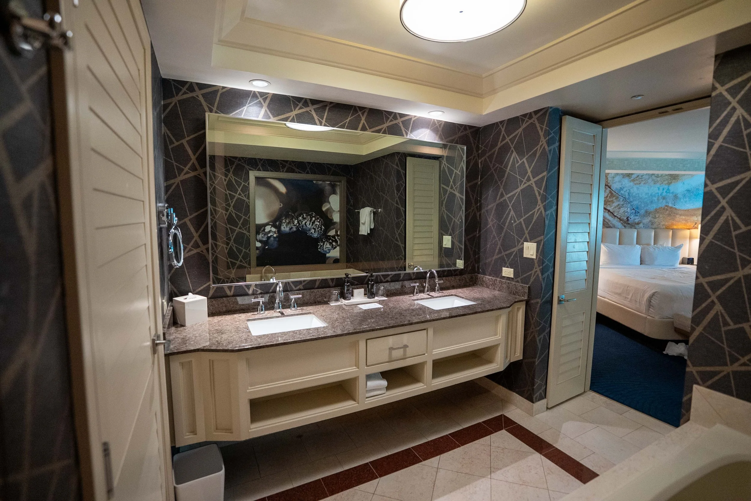 very spacious bathroom