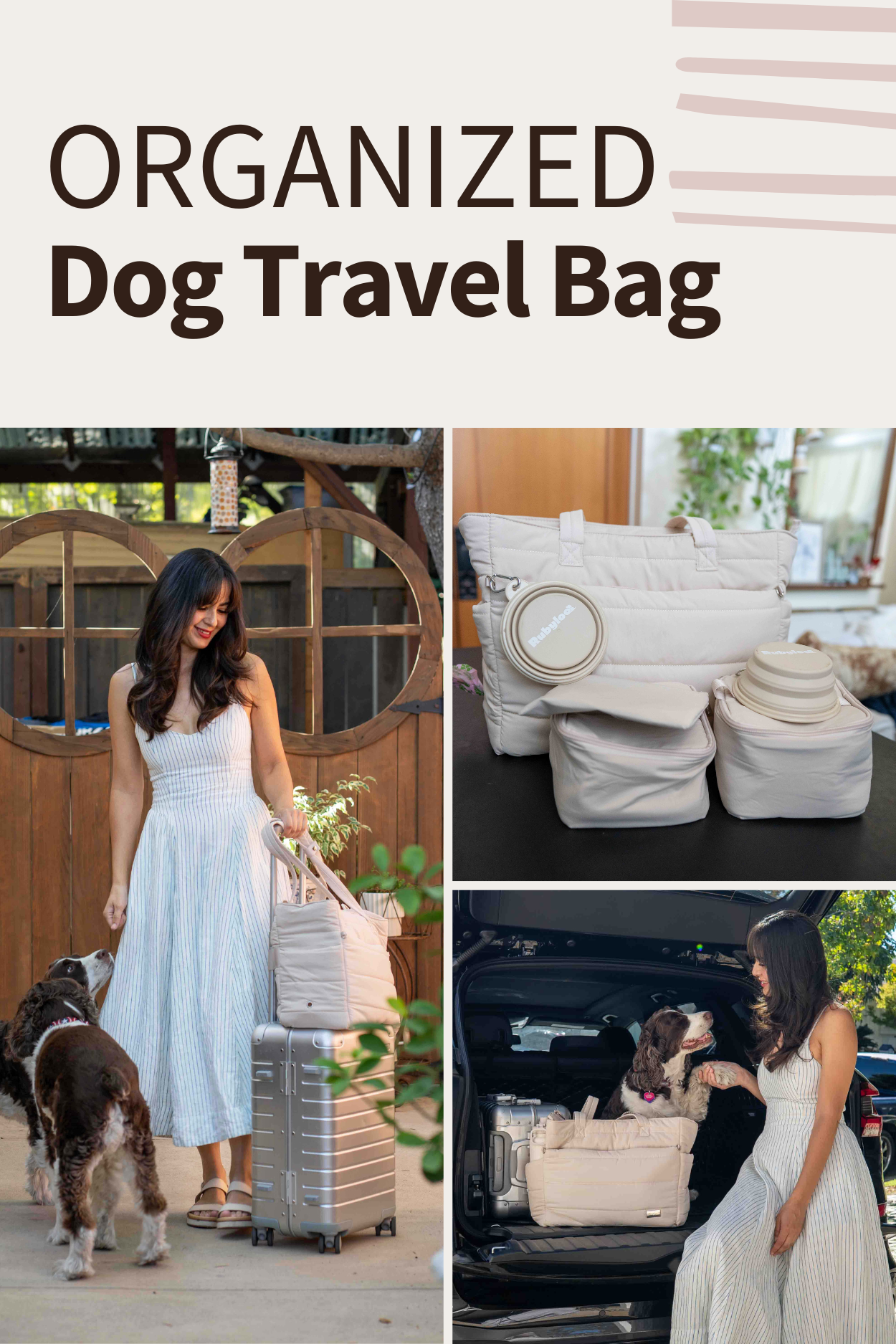 Organized Dog Travel Bag