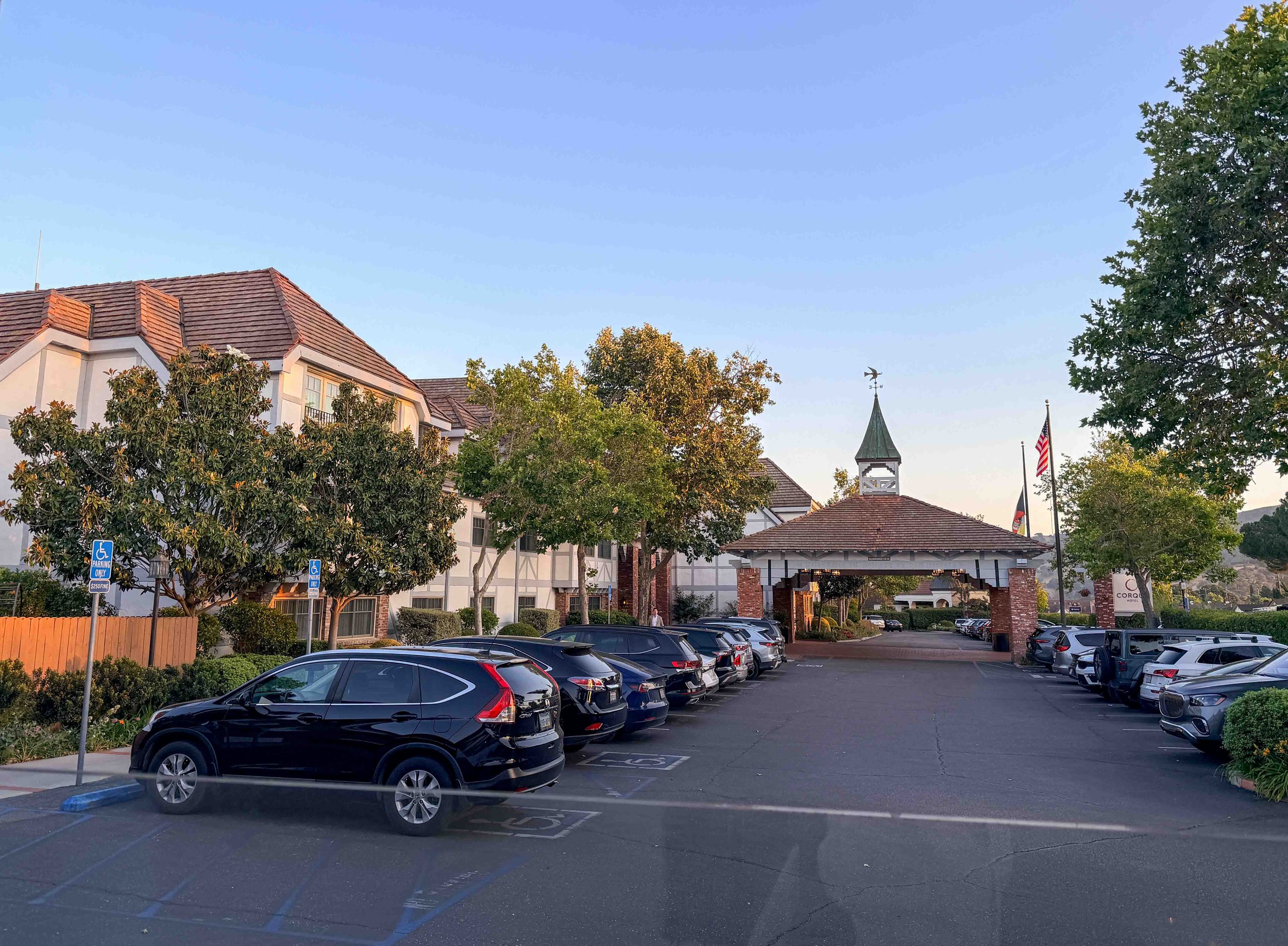 front parking lot